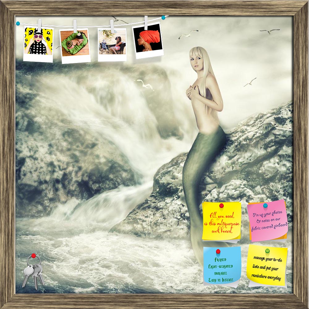ArtzFolio Beautiful Mermaid Sitting On A Rock Printed Bulletin Board Notice Pin Board Soft Board | Framed-Bulletin Boards Framed-AZSAO24628196BLB_FR_L-Image Code 5003069 Vishnu Image Folio Pvt Ltd, IC 5003069, ArtzFolio, Bulletin Boards Framed, Fantasy, Figurative, Photography, beautiful, mermaid, sitting, on, a, rock, printed, bulletin, board, notice, pin, soft, framed, world, fashionable, sea, waterfalls, art, beach, beauty, cute, dark, daydream, delight, fairytale, fashion, female, figure, fishtail, girl