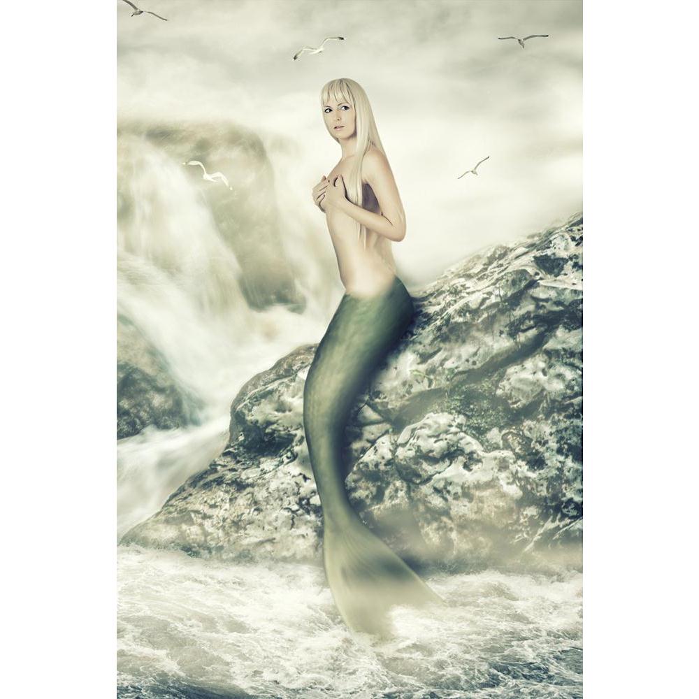 ArtzFolio Beautiful Mermaid Sitting On A Rock Unframed Paper Poster-Paper Posters Unframed-AZART24628196POS_UN_L-Image Code 5003069 Vishnu Image Folio Pvt Ltd, IC 5003069, ArtzFolio, Paper Posters Unframed, Fantasy, Figurative, Photography, beautiful, mermaid, sitting, on, a, rock, unframed, paper, poster, wall, large, size, for, living, room, home, decoration, big, framed, decor, posters, pitaara, box, modern, art, with, frame, bedroom, amazonbasics, door, drawing, small, decorative, office, reception, mul