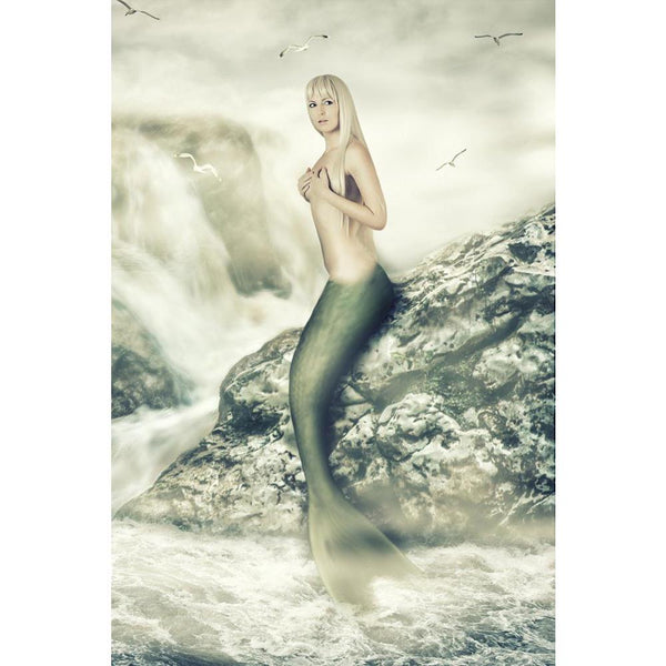 Beautiful Mermaid Sitting On A Rock Unframed Paper Poster-Paper Posters Unframed-POS_UN-IC 5003069 IC 5003069, Art and Paintings, Birds, Fantasy, Fashion, Marble and Stone, Mermaid, Mountains, Nature, Religion, Religious, Scenic, beautiful, sitting, on, a, rock, unframed, paper, wall, poster, art, beach, beauty, cute, dark, daydream, delight, fairytale, female, figure, fishtail, girl, glamour, goddess, hair, harmony, legend, magic, mist, model, mythical, nymph, ocean, outdoor, person, pretty, sea, seashore,