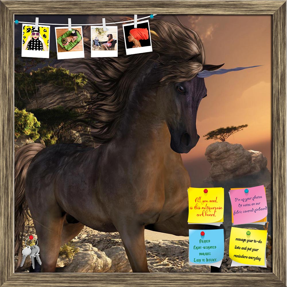 ArtzFolio Grulla Buck Unicorn Printed Bulletin Board Notice Pin Board Soft Board | Framed-Bulletin Boards Framed-AZSAO24650705BLB_FR_L-Image Code 5003074 Vishnu Image Folio Pvt Ltd, IC 5003074, ArtzFolio, Bulletin Boards Framed, Animals, Conceptual, Kids, Digital Art, grulla, buck, unicorn, printed, bulletin, board, notice, pin, soft, framed, beautiful, colored, prances, its, wild, mane, flowing, muscles, shining, horse, animal, equine, creature, magic, fantasy, fairytale, folklore, tale, fable, horn, myth,