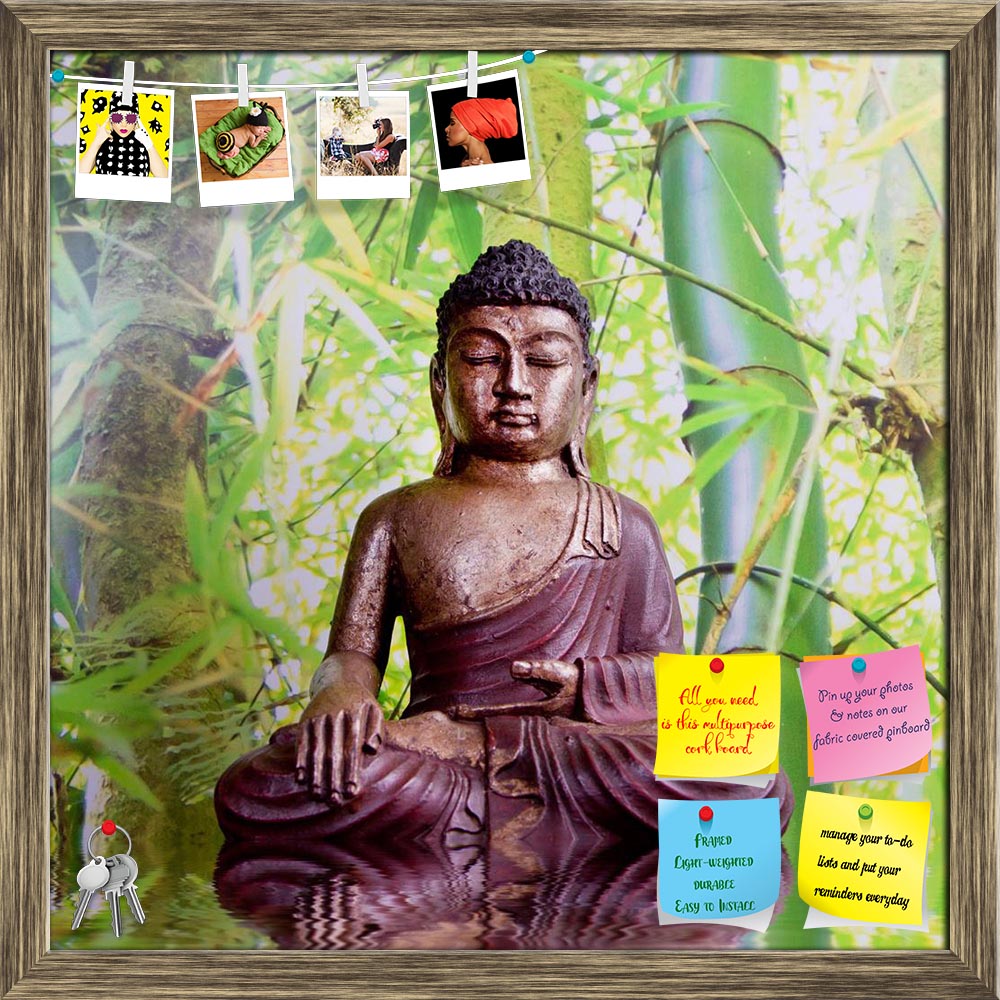 ArtzFolio Buddha With Green Bamboo Printed Bulletin Board Notice Pin Board Soft Board | Framed-Bulletin Boards Framed-AZSAO24655378BLB_FR_L-Image Code 5003076 Vishnu Image Folio Pvt Ltd, IC 5003076, ArtzFolio, Bulletin Boards Framed, Religious, Photography, buddha, with, green, bamboo, printed, bulletin, board, notice, pin, soft, framed, asian, awake, balance, body, buddhism, calm, china, decoration, energy, enlightenment, health, healthy, liquor, living, space, meditation, mental, mind, nepal, object, powe