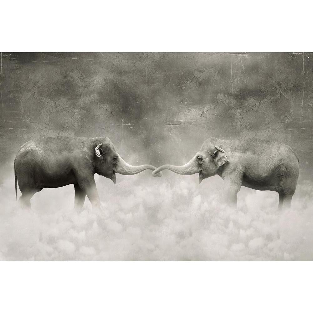 ArtzFolio Elephants With Their Trunks Like Lovers Unframed Paper Poster-Paper Posters Unframed-AZART24693431POS_UN_L-Image Code 5003079 Vishnu Image Folio Pvt Ltd, IC 5003079, ArtzFolio, Paper Posters Unframed, Animals, Conceptual, Kids, Digital Art, elephants, with, their, trunks, like, lovers, unframed, paper, poster, wall, large, size, for, living, room, home, decoration, big, framed, decor, posters, pitaara, box, modern, art, frame, bedroom, amazonbasics, door, drawing, small, decorative, office, recept