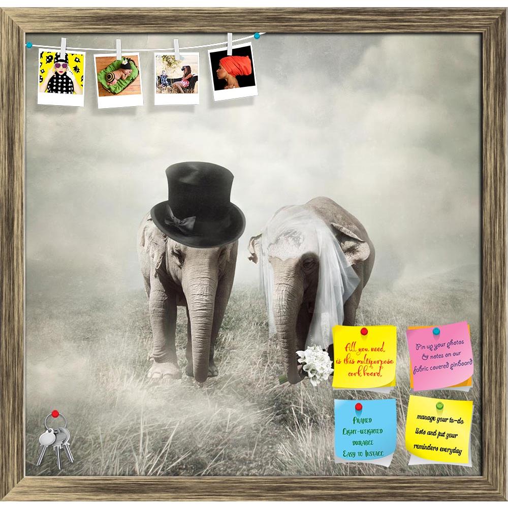ArtzFolio Elephant Getting Married In Twenties Style Printed Bulletin Board Notice Pin Board Soft Board | Framed-Bulletin Boards Framed-AZSAO24694371BLB_FR_L-Image Code 5003081 Vishnu Image Folio Pvt Ltd, IC 5003081, ArtzFolio, Bulletin Boards Framed, Animals, Conceptual, Kids, Digital Art, elephant, getting, married, in, twenties, style, printed, bulletin, board, notice, pin, soft, framed, elephants, who, are, two, couple, marriage, wedding, old, cylinder, veil, bouquet, clod, fog, illustrative, unique, fu