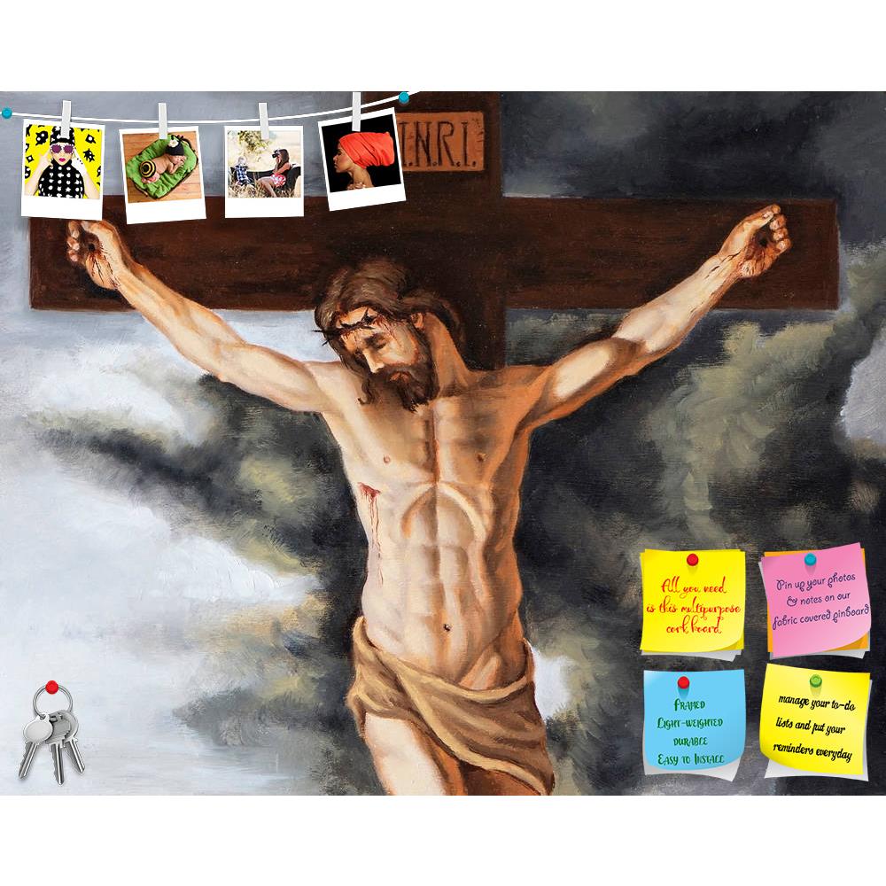 ArtzFolio Jesus On The Cross Printed Bulletin Board Notice Pin Board Soft Board | Frameless-Bulletin Boards Frameless-AZSAO24694616BLB_FL_L-Image Code 5003082 Vishnu Image Folio Pvt Ltd, IC 5003082, ArtzFolio, Bulletin Boards Frameless, Religious, Fine Art Reprint, jesus, on, the, cross, printed, bulletin, board, notice, pin, soft, frameless, oil, canvas, representing, painter, painting, brush, easel, colors, pal, pin up board, push pin board, extra large cork board, big pin board, notice board, small bulle