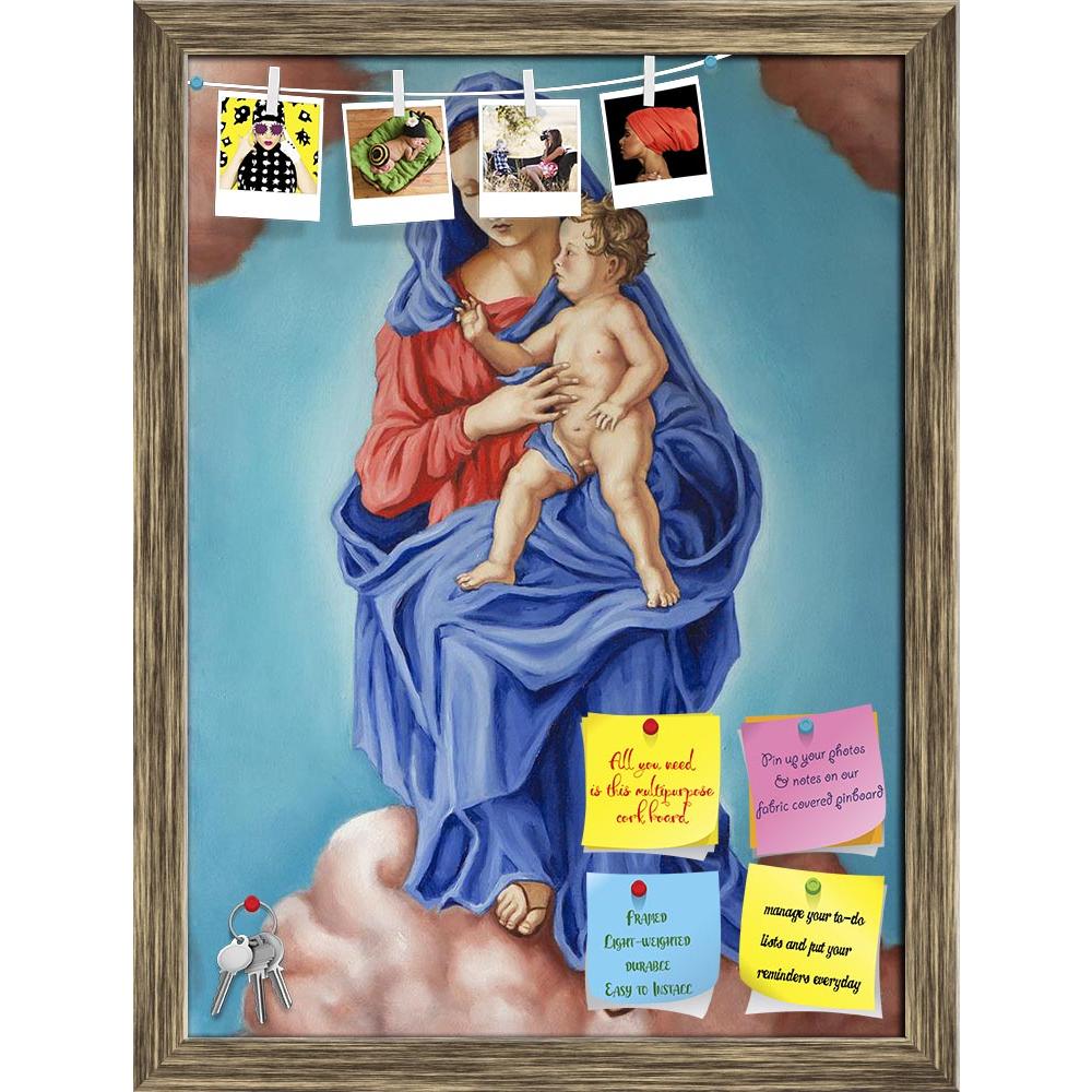 ArtzFolio Artwork Of A Young Woman & Her Baby Printed Bulletin Board Notice Pin Board Soft Board | Framed-Bulletin Boards Framed-AZSAO24694619BLB_FR_L-Image Code 5003084 Vishnu Image Folio Pvt Ltd, IC 5003084, ArtzFolio, Bulletin Boards Framed, Portraits, Fine Art Reprint, artwork, of, a, young, woman, her, baby, printed, bulletin, board, notice, pin, soft, framed, oil, canvas, painter, painting, brush, easel, colors, pal, pin up board, push pin board, extra large cork board, big pin board, notice board, sm