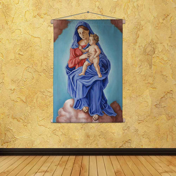 ArtzFolio Artwork Of A Young Woman & Her Baby Fabric Painting Tapestry Scroll Art Hanging-Scroll Art-AZART24694619TAP_L-Image Code 5003084 Vishnu Image Folio Pvt Ltd, IC 5003084, ArtzFolio, Scroll Art, Portraits, Fine Art Reprint, artwork, of, a, young, woman, her, baby, canvas, fabric, painting, tapestry, scroll, art, hanging, oil, painter, brush, easel, colors, pal, tapestries, room tapestry, hanging tapestry, huge tapestry, amazonbasics, tapestry cloth, fabric wall hanging, unique tapestries, wall tapest