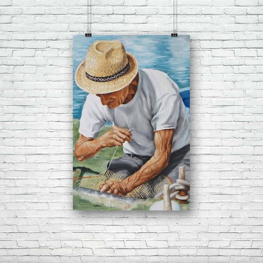Fisherman & His Fishing Net Unframed Paper Poster-Paper Posters Unframed-POS_UN-IC 5003085 IC 5003085, Art and Paintings, Hobbies, Paintings, People, fisherman, his, fishing, net, unframed, paper, poster, art, artist, brush, canvas, color, colors, easel, hobby, indoors, man, oil, paint, painter, painting, palette, talent, under, artzfolio, posters, wall posters, posters for room, posters for room decoration, office poster, door poster, baby poster, motivational posters, posters for room boys, quotes, poster