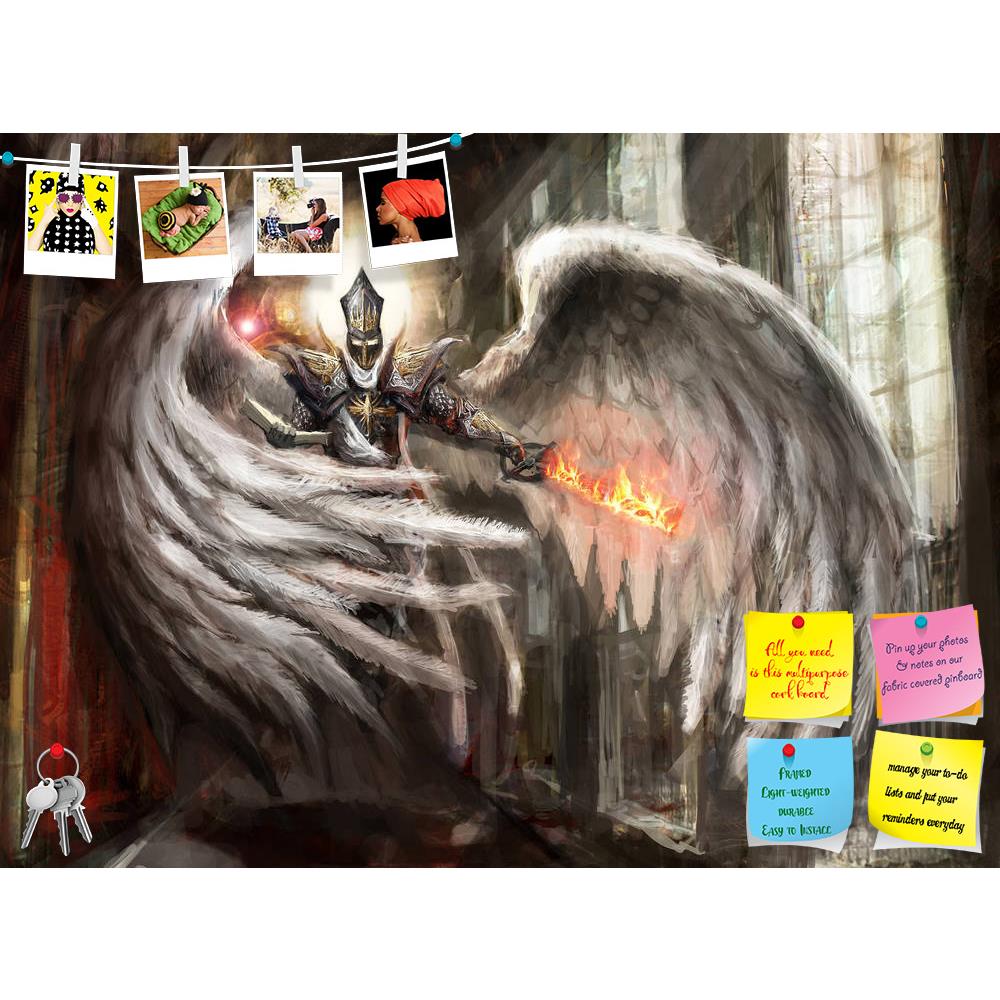 ArtzFolio Angel With Burning Sword In Catedral Printed Bulletin Board Notice Pin Board Soft Board | Frameless-Bulletin Boards Frameless-AZSAO24698165BLB_FL_L-Image Code 5003089 Vishnu Image Folio Pvt Ltd, IC 5003089, ArtzFolio, Bulletin Boards Frameless, Fantasy, Fine Art Reprint, angel, with, burning, sword, in, catedral, printed, bulletin, board, notice, pin, soft, frameless, art, digital, templar, warrior, priest, christianity, light, architecture, basilica, build, buildings, cathedral, church, religiou,