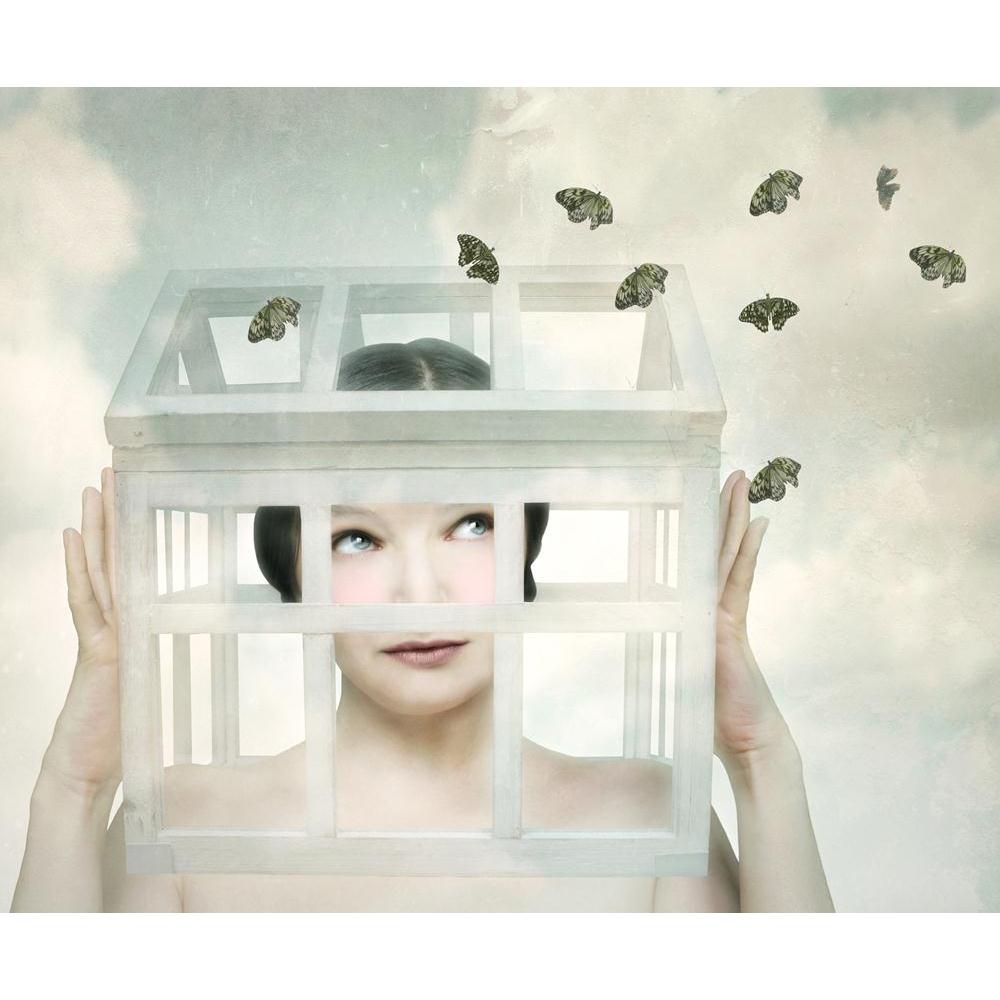 Surreal Artwork Canvas Painting Synthetic Frame-Paintings MDF Framing-AFF_FR-IC 5003099 IC 5003099, Art and Paintings, Asian, Conceptual, Fantasy, Illustrations, Realism, Surrealism, surreal, artwork, canvas, painting, synthetic, frame, art, artistic, beautiful, butterfly, caucasian, childish, concept, detail, expression, expressive, fable, fantastic, female, free, freedom, fun, funny, hand, head, house, idea, illustration, illustrative, imagination, imagine, inside, mind, psyche, shoulder, sky, surrealisti