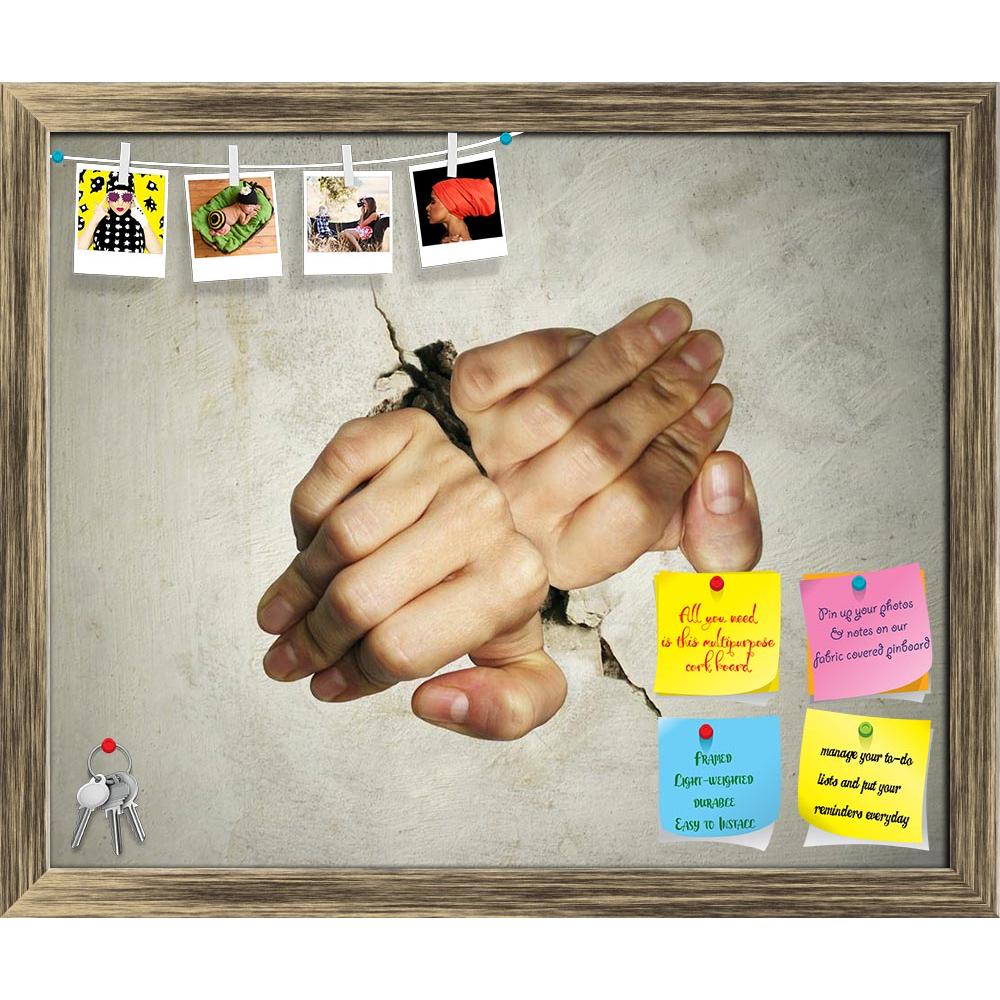 ArtzFolio Two Hands Trying Hard To Break The Wall Printed Bulletin Board Notice Pin Board Soft Board | Framed-Bulletin Boards Framed-AZSAO24757035BLB_FR_L-Image Code 5003101 Vishnu Image Folio Pvt Ltd, IC 5003101, ArtzFolio, Bulletin Boards Framed, Conceptual, Digital Art, two, hands, trying, hard, to, break, the, wall, printed, bulletin, board, notice, pin, soft, framed, concept, get, out, breaking, hand, finger, fingers, crack, creep, texture, detail, close, body, part, human, imagine, imagination, split,