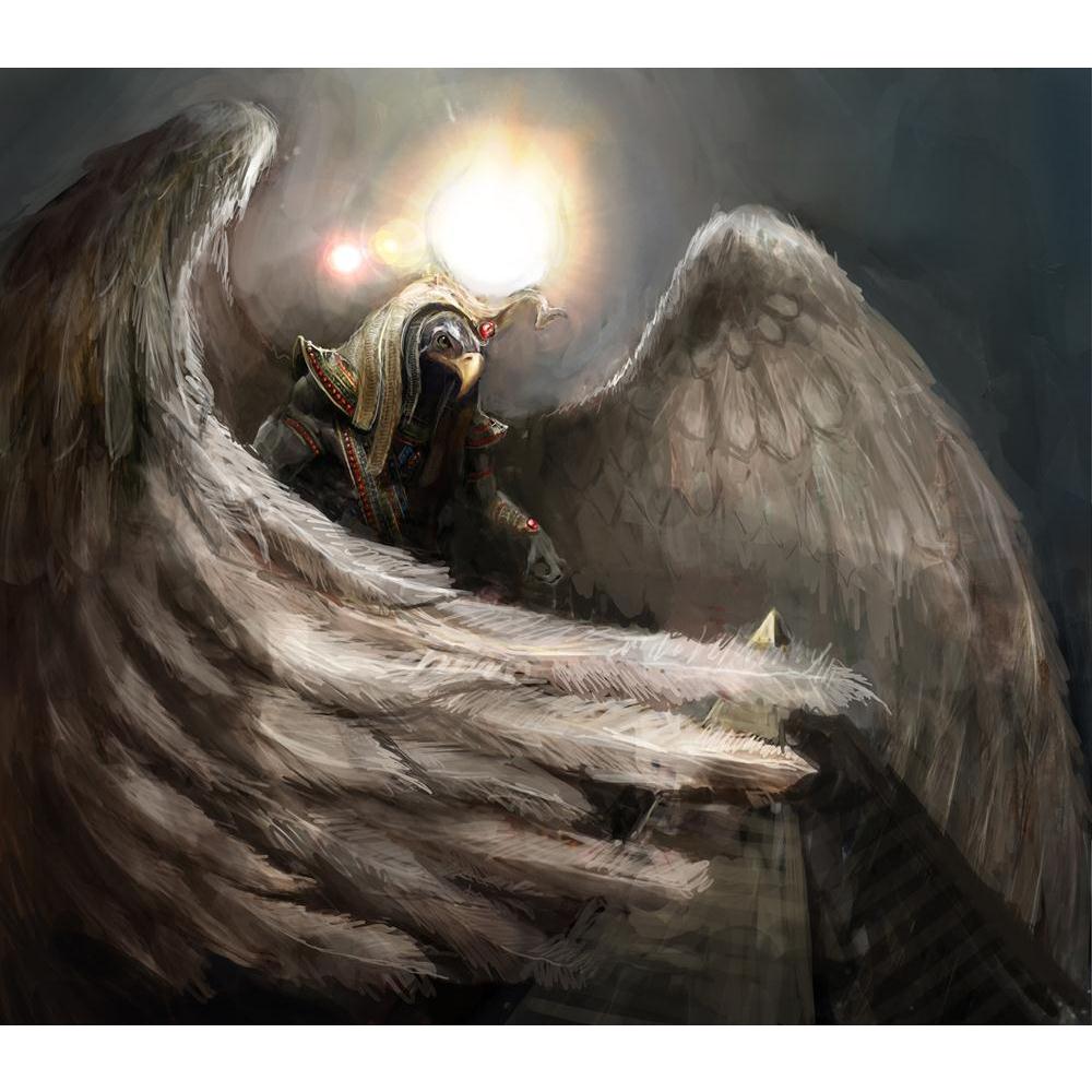 Half Eagle Half Man Canvas Painting Synthetic Frame-Paintings MDF Framing-AFF_FR-IC 5003102 IC 5003102, Art and Paintings, Eygptian, Fantasy, Illustrations, Paintings, Religion, Religious, half, eagle, man, canvas, painting, synthetic, frame, horus, egypt, god, illustration, men, mythology, piramide, ra, solar, sun, wallpaper, wings, artzfolio, wall decor for living room, wall frames for living room, frames for living room, wall art, canvas painting, wall frame, scenery, panting, paintings for living room, 