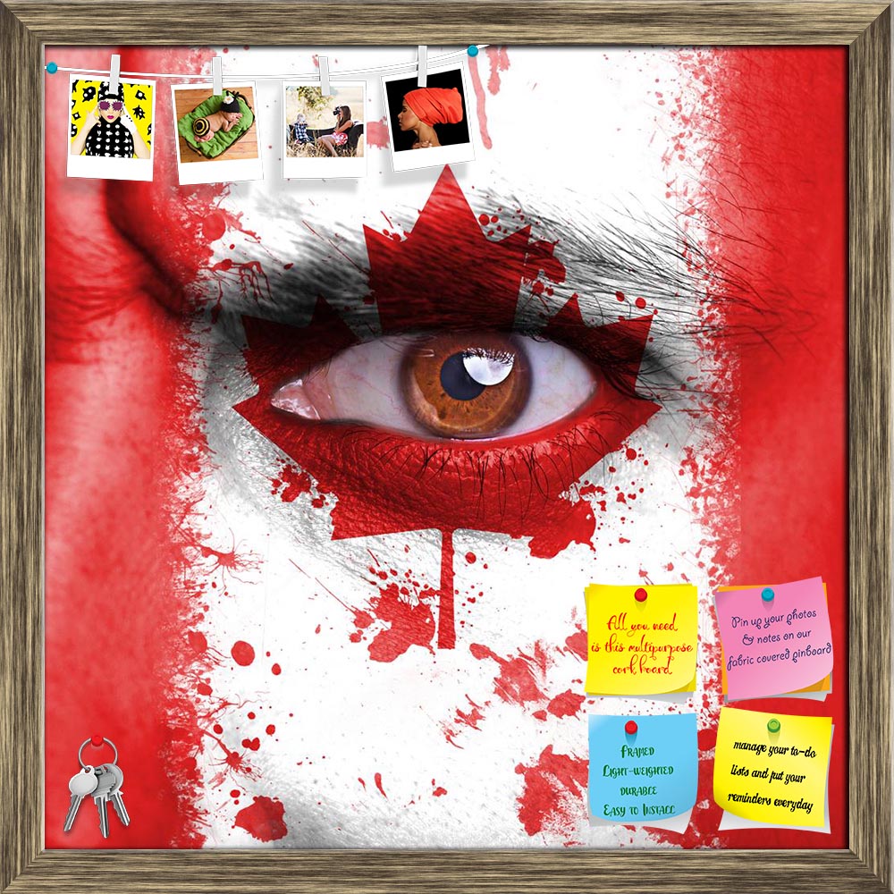 ArtzFolio Canada Flag Painted On Angry Man Face Printed Bulletin Board Notice Pin Board Soft Board | Framed-Bulletin Boards Framed-AZSAO24972007BLB_FR_L-Image Code 5003128 Vishnu Image Folio Pvt Ltd, IC 5003128, ArtzFolio, Bulletin Boards Framed, Places, Portraits, Photography, canada, flag, painted, on, angry, man, face, printed, bulletin, board, notice, pin, soft, framed, eye, closeup, supporter, national, canadian, follower, passion, expression, symbol, male, people, paint, support, nation, fan, texture,
