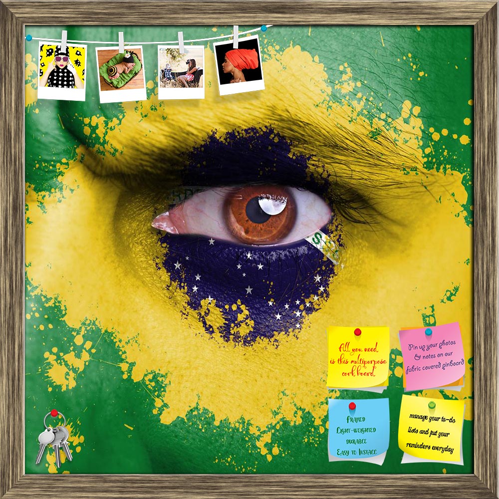 ArtzFolio Brazil Flag Painted On Angry Man Face Printed Bulletin Board Notice Pin Board Soft Board | Framed-Bulletin Boards Framed-AZSAO24972008BLB_FR_L-Image Code 5003129 Vishnu Image Folio Pvt Ltd, IC 5003129, ArtzFolio, Bulletin Boards Framed, Places, Portraits, Photography, brazil, flag, painted, on, angry, man, face, printed, bulletin, board, notice, pin, soft, framed, 2014, brasil, soccer, eye, closeup, human, national, sporty, european, sign, culture, success, symbol, casual, freedom, people, paint, 