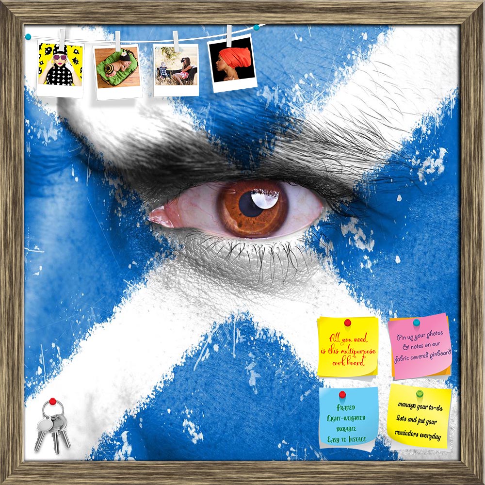ArtzFolio Scotland Flag Painted On Angry Man Face Printed Bulletin Board Notice Pin Board Soft Board | Framed-Bulletin Boards Framed-AZSAO24972935BLB_FR_L-Image Code 5003135 Vishnu Image Folio Pvt Ltd, IC 5003135, ArtzFolio, Bulletin Boards Framed, Places, Portraits, Photography, scotland, flag, painted, on, angry, man, face, printed, bulletin, board, notice, pin, soft, framed, cross, splash, celtic, uk, united, kingdom, facial, finger, paint, saltire, supporter, white, follower, passion, expression, red, s