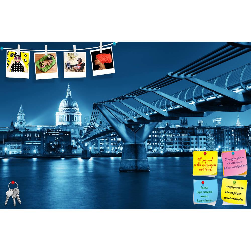 ArtzFolio Millennium Bridge & St Pauls Cathedral In London UK Printed Bulletin Board Notice Pin Board Soft Board | Frameless-Bulletin Boards Frameless-AZSAO25022881BLB_FL_L-Image Code 5003138 Vishnu Image Folio Pvt Ltd, IC 5003138, ArtzFolio, Bulletin Boards Frameless, Places, Photography, millennium, bridge, st, pauls, cathedral, in, london, uk, printed, bulletin, board, notice, pin, soft, frameless, night, panorama, skyline, architecture, cityscape, city, landmark, urban, building, attraction, beautiful, 