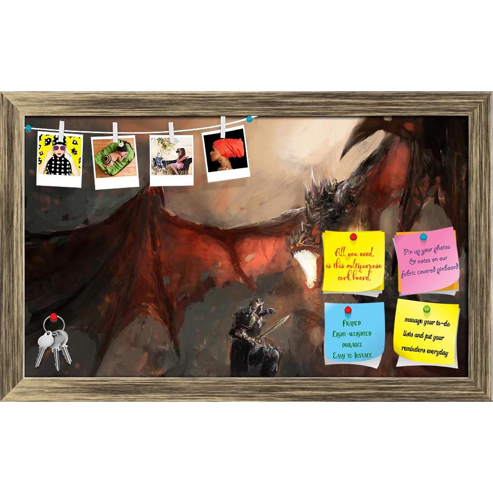ArtzFolio Fighting Dragon Printed Bulletin Board Notice Pin Board Soft Board | Framed-Bulletin Boards Framed-AZSAO25086152BLB_FR_L-Image Code 5003147 Vishnu Image Folio Pvt Ltd, IC 5003147, ArtzFolio, Bulletin Boards Framed, Fantasy, Fine Art Reprint, fighting, dragon, printed, bulletin, board, notice, pin, soft, framed, scene, knight, animal, art, big, breath, creature, danger, destruction, drawings, evil, fairytale, fantastic, fear, fearful, fictional, fire, flight, imagination, king, large, legend, medie