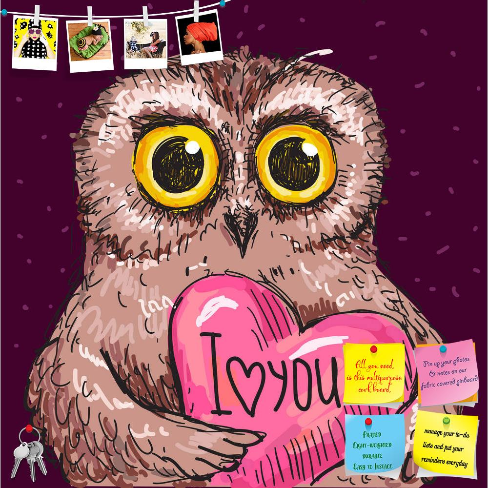 ArtzFolio Owl In Love Printed Bulletin Board Notice Pin Board Soft Board | Frameless-Bulletin Boards Frameless-AZSAO25126345BLB_FL_L-Image Code 5003153 Vishnu Image Folio Pvt Ltd, IC 5003153, ArtzFolio, Bulletin Boards Frameless, Birds, Kids, Digital Art, owl, in, love, printed, bulletin, board, notice, pin, soft, frameless, vector, illustration, card, pin up board, push pin board, extra large cork board, big pin board, notice board, small bulletin board, cork board, wall notice board, giant cork board, bul