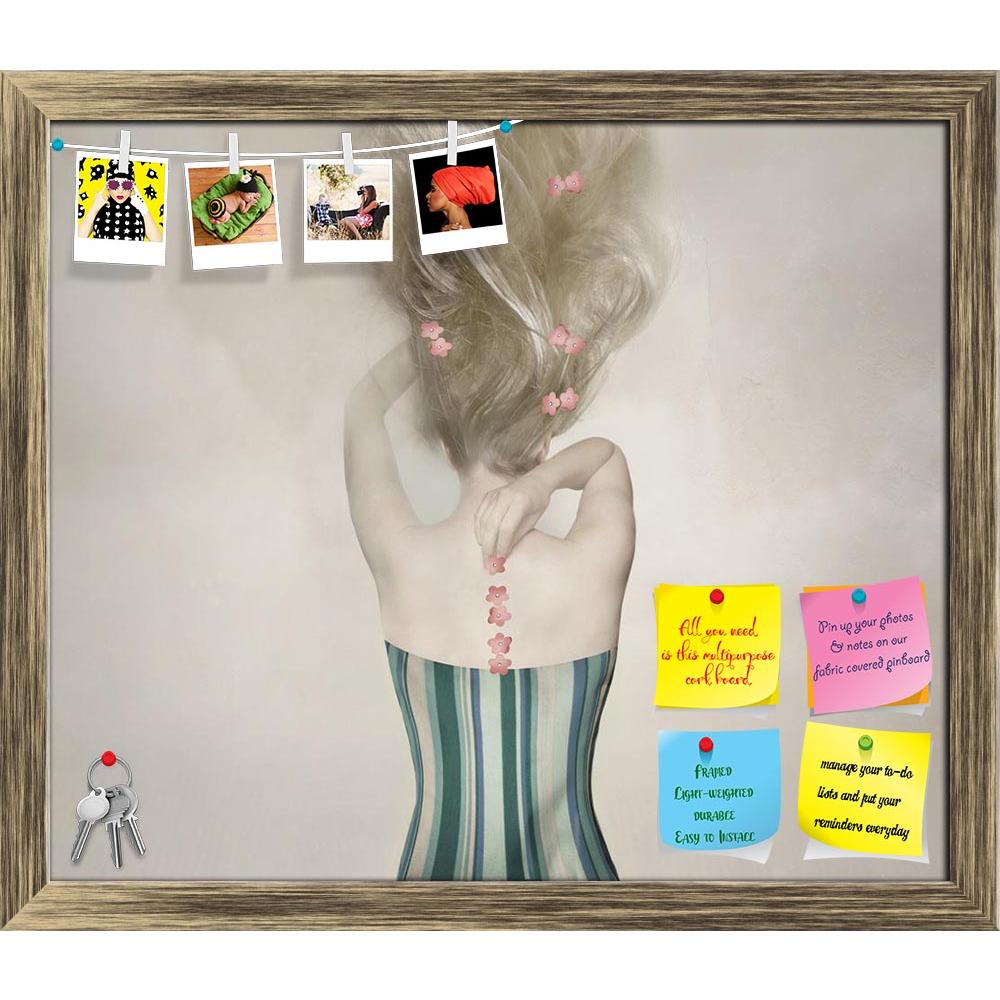 ArtzFolio Sensual Back Of A Female Model D3 Printed Bulletin Board Notice Pin Board Soft Board | Framed-Bulletin Boards Framed-AZSAO25139154BLB_FR_L-Image Code 5003156 Vishnu Image Folio Pvt Ltd, IC 5003156, ArtzFolio, Bulletin Boards Framed, Fashion, Photography, sensual, back, of, a, female, model, d3, printed, bulletin, board, notice, pin, soft, framed, sophisticated, long, blond, hair, stripped, corset, revisiting, eighteen, century, corsage, sexy, rose, pink, black, caucasian, art, artistic, decorative
