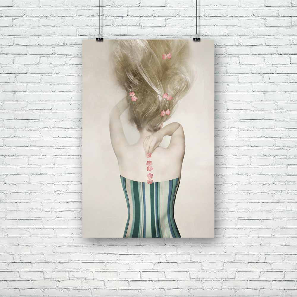 Female Model D3 Unframed Paper Poster-Paper Posters Unframed-POS_UN-IC 5003156 IC 5003156, Abstract Expressionism, Abstracts, Ancient, Art and Paintings, Asian, Black, Black and White, Conceptual, Decorative, Fashion, Historical, Medieval, Semi Abstract, Vintage, female, model, d3, unframed, paper, poster, abstract, art, artistic, back, beautiful, bizarre, blond, bodice, body, part, caucasian, classy, concept, corsage, decoration, dress, elegance, elegant, fashionable, green, hair, hairstyle, hand, leather,
