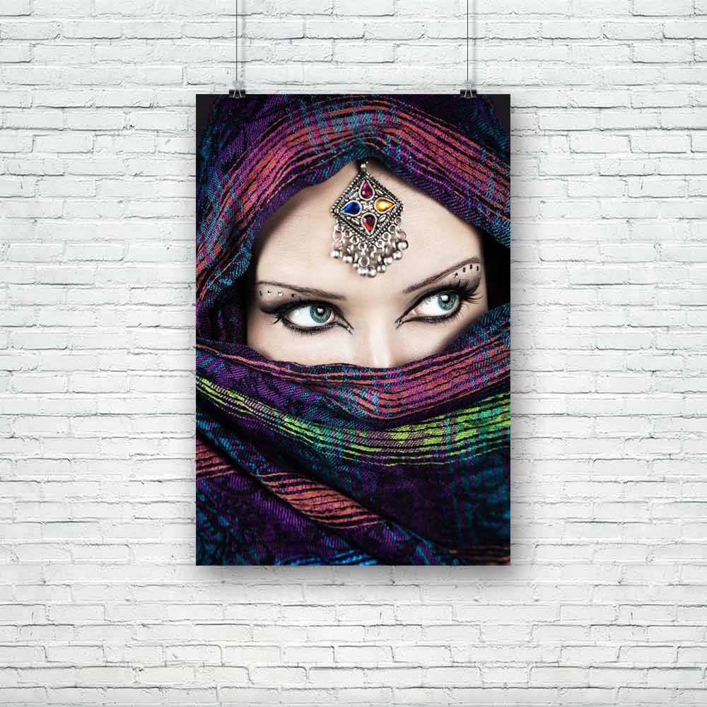 Woman Wrapped In Scarf Unframed Paper Poster-Paper Posters Unframed-POS_UN-IC 5003162 IC 5003162, Allah, Arabic, Asian, Cinema, Culture, Ethnic, Fashion, Hinduism, Indian, Individuals, Islam, Love, Marble and Stone, Movies, Portraits, Romance, Television, Traditional, Tribal, TV Series, Wedding, Wooden, World Culture, woman, wrapped, in, scarf, unframed, paper, poster, gypsy, oriental, women, india, asia, beautiful, beauty, bollywood, bride, ceremony, closeup, eastern, exotic, eye, eyes, face, female, hindu