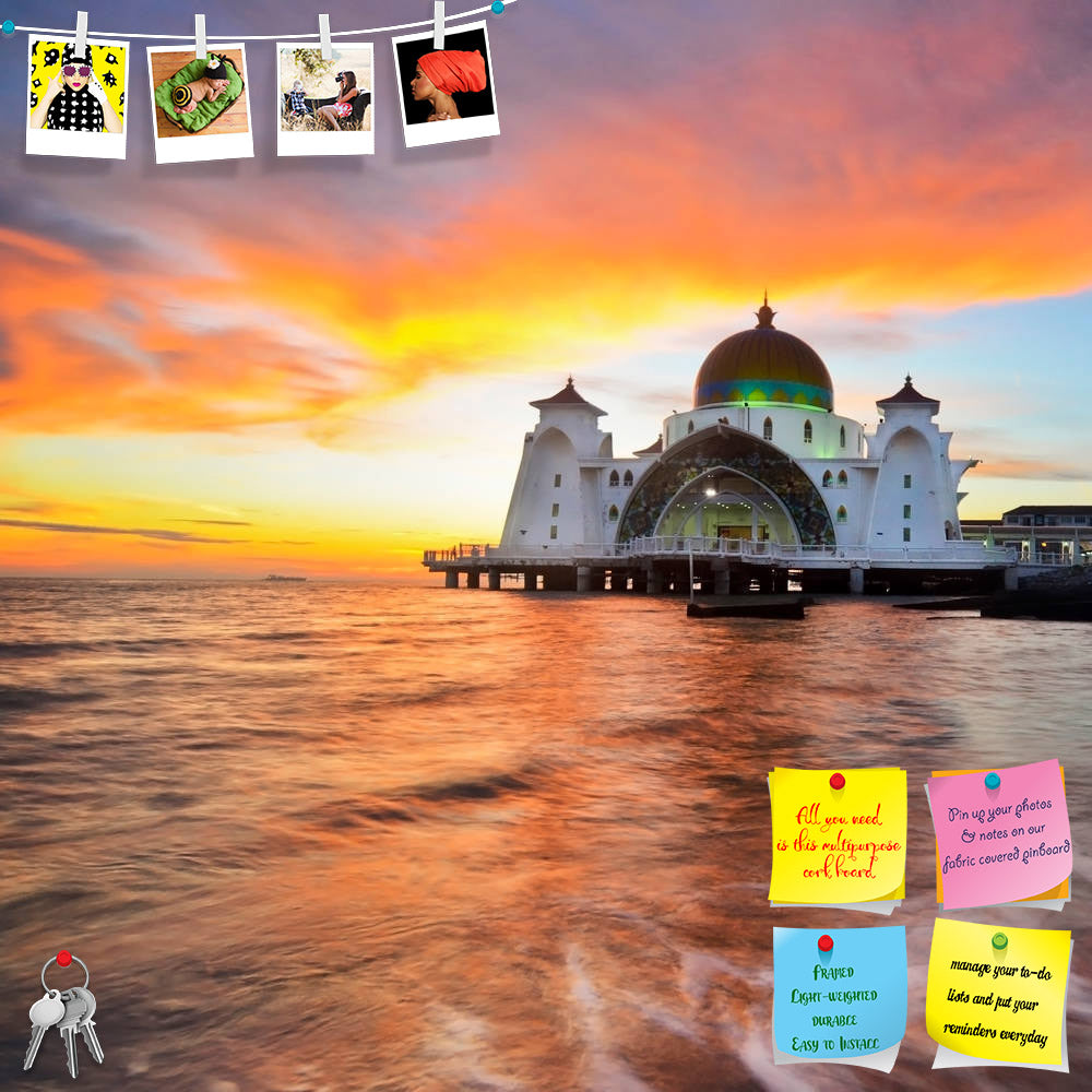 ArtzFolio Floating Public Mosque D2 Printed Bulletin Board Notice Pin Board Soft Board | Frameless-Bulletin Boards Frameless-AZSAO25174817BLB_FL_L-Image Code 5003164 Vishnu Image Folio Pvt Ltd, IC 5003164, ArtzFolio, Bulletin Boards Frameless, Places, Religious, Photography, floating, public, mosque, d2, printed, bulletin, board, notice, pin, soft, frameless, a, panoramic, view, during, awesome, sunset, architecture, muslim, islam, religion, minaret, dome, building, islamic, sky, travel, tourism, turkey, bl