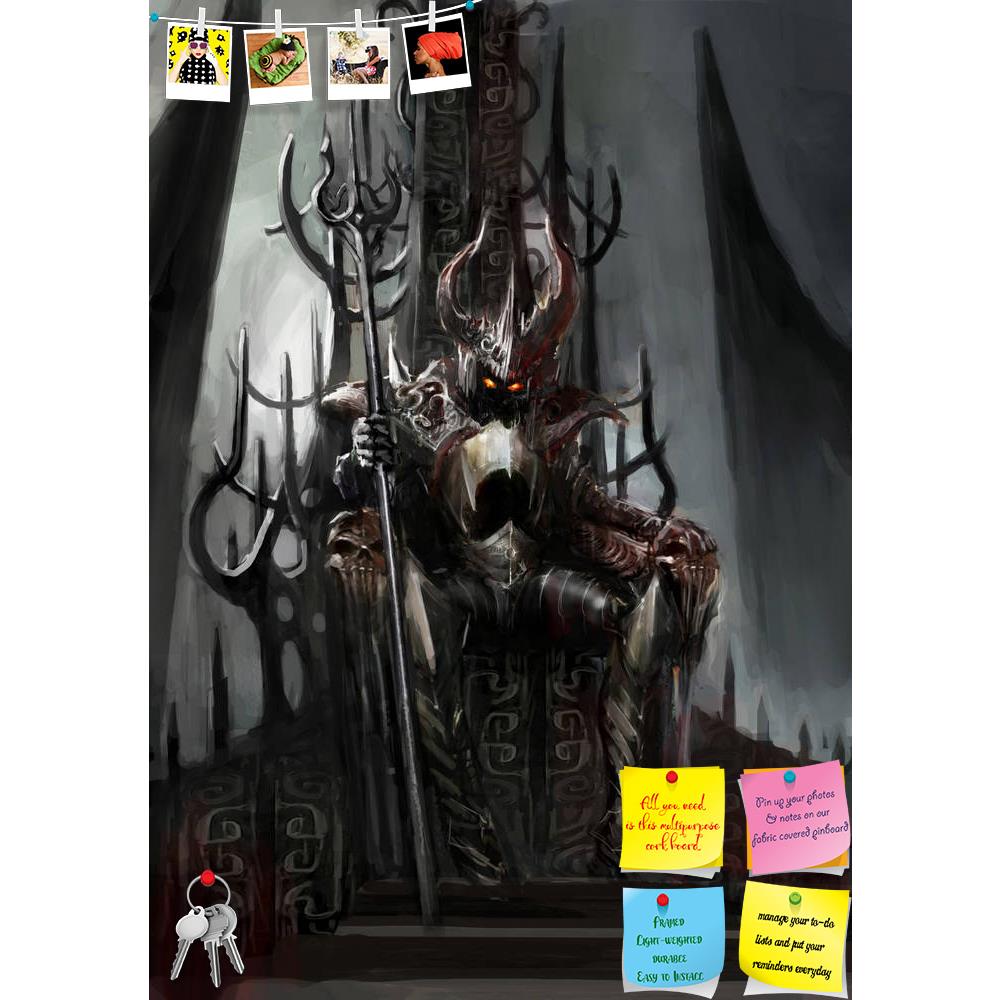 ArtzFolio King's Throne Printed Bulletin Board Notice Pin Board Soft Board | Frameless-Bulletin Boards Frameless-AZSAO25214972BLB_FL_L-Image Code 5003168 Vishnu Image Folio Pvt Ltd, IC 5003168, ArtzFolio, Bulletin Boards Frameless, Fantasy, Fine Art Reprint, king's, throne, printed, bulletin, board, notice, pin, soft, frameless, dark, king, afterlife, anger, angry, bad, demon, demonic, diabolic, ember, energy, evil, imaginary, myth, mythology, painting, path, poster, wrathr, doom, wallpaper, bringer, apocal