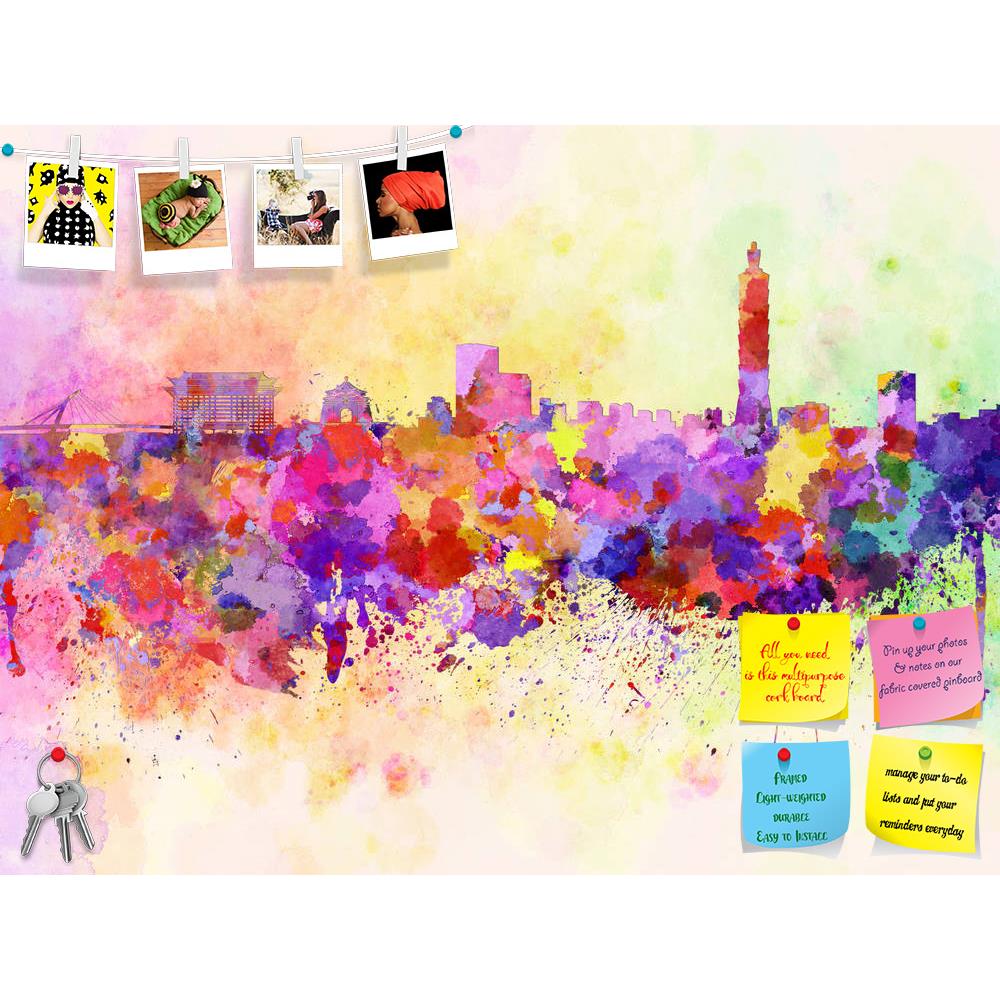ArtzFolio Taipei Skyline in Taiwan Printed Bulletin Board Notice Pin Board Soft Board | Frameless-Bulletin Boards Frameless-AZSAO25250484BLB_FL_L-Image Code 5003174 Vishnu Image Folio Pvt Ltd, IC 5003174, ArtzFolio, Bulletin Boards Frameless, Places, Fine Art Reprint, taipei, skyline, in, taiwan, printed, bulletin, board, notice, pin, soft, frameless, watercolor, background, asia, abstract, paint, color, splash, colorful, art, texture, grunge, paper, ink, illustration, bright, vintage, splatter, creativity,