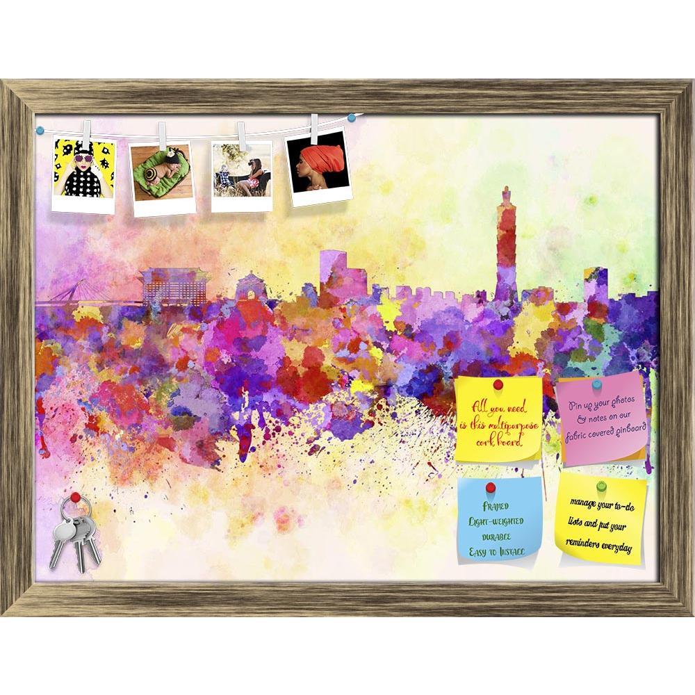 ArtzFolio Taipei Skyline in Taiwan Printed Bulletin Board Notice Pin Board Soft Board | Framed-Bulletin Boards Framed-AZSAO25250484BLB_FR_L-Image Code 5003174 Vishnu Image Folio Pvt Ltd, IC 5003174, ArtzFolio, Bulletin Boards Framed, Places, Fine Art Reprint, taipei, skyline, in, taiwan, printed, bulletin, board, notice, pin, soft, framed, watercolor, background, asia, abstract, paint, color, splash, colorful, art, texture, grunge, paper, ink, illustration, bright, vintage, splatter, creativity, architectur