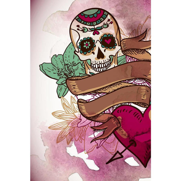 Skull, Hearts & Flowers Unframed Paper Poster-Paper Posters Unframed-POS_UN-IC 5003175 IC 5003175, Ancient, Art and Paintings, Botanical, Decorative, Digital, Digital Art, Drawing, Floral, Flowers, Gothic, Graphic, Hearts, Historical, Holidays, Illustrations, Love, Medieval, Mexican, Nature, Patterns, Retro, Romance, Signs, Signs and Symbols, Symbols, Vintage, skull, unframed, paper, wall, poster, art, backdrop, background, celebration, dark, day, dead, death, decoration, design, flower, halloween, heart, h