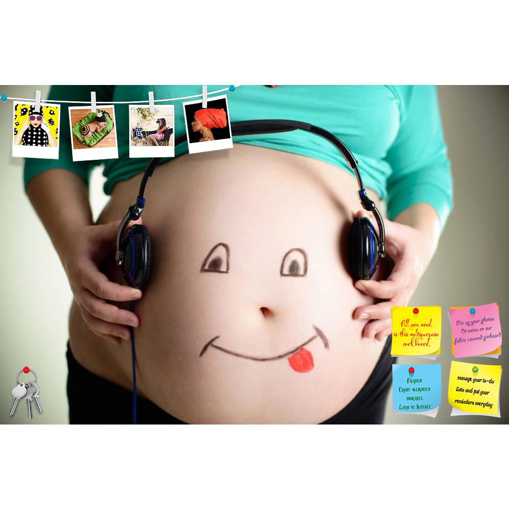 ArtzFolio Belly Of A Pregnant Woman Printed Bulletin Board Notice Pin Board Soft Board | Frameless-Bulletin Boards Frameless-AZSAO25295199BLB_FL_L-Image Code 5003181 Vishnu Image Folio Pvt Ltd, IC 5003181, ArtzFolio, Bulletin Boards Frameless, Adult, Figurative, Photography, belly, of, a, pregnant, woman, printed, bulletin, board, notice, pin, soft, frameless, smiling, listens, music, through, headphones, baby, pregnancy, female, face, listening, child, white, sound, maternity, earphones, mother, care, funn