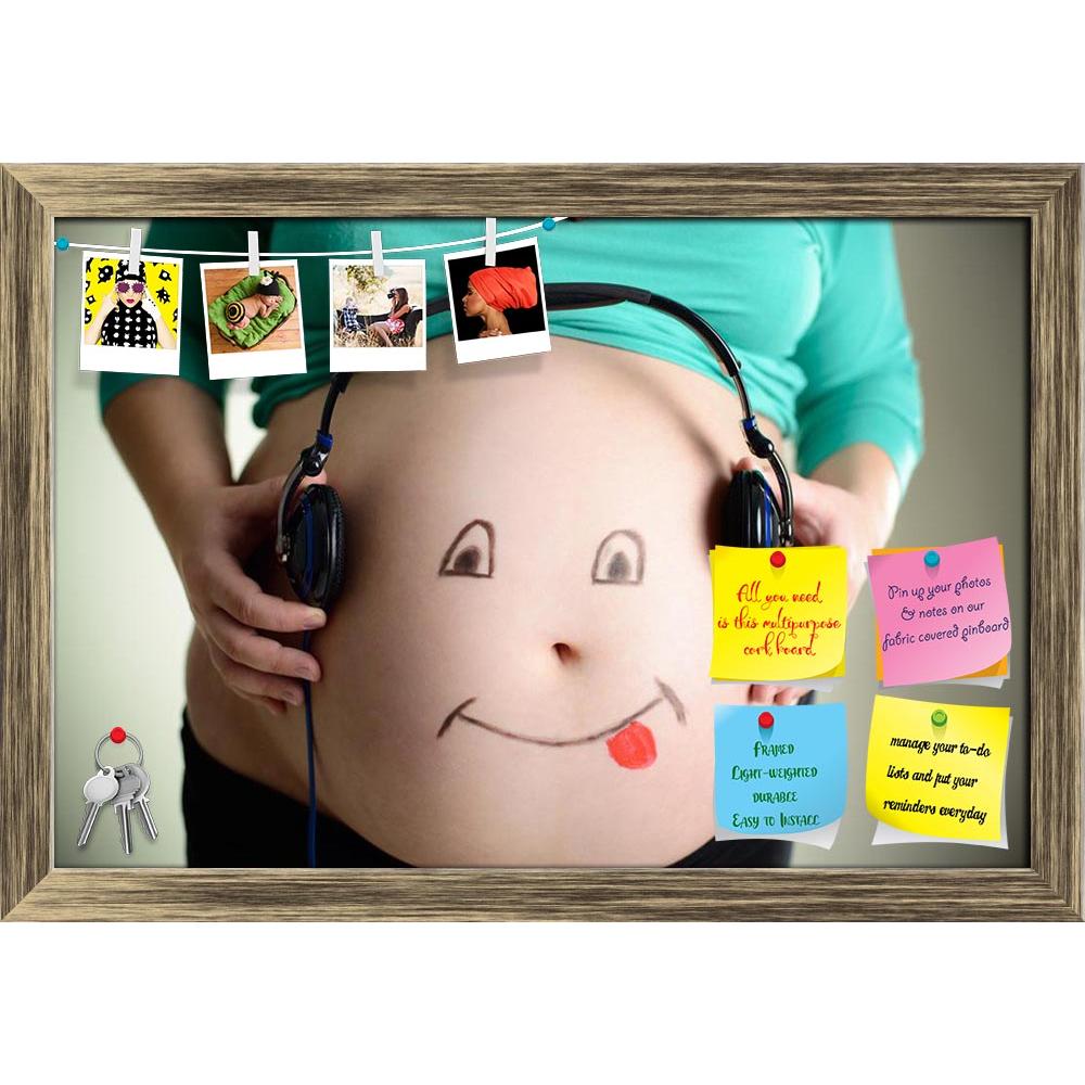 ArtzFolio Belly Of A Pregnant Woman Printed Bulletin Board Notice Pin Board Soft Board | Framed-Bulletin Boards Framed-AZSAO25295199BLB_FR_L-Image Code 5003181 Vishnu Image Folio Pvt Ltd, IC 5003181, ArtzFolio, Bulletin Boards Framed, Adult, Figurative, Photography, belly, of, a, pregnant, woman, printed, bulletin, board, notice, pin, soft, framed, smiling, listens, music, through, headphones, baby, pregnancy, female, face, listening, child, white, sound, maternity, earphones, mother, care, funny, body, aud