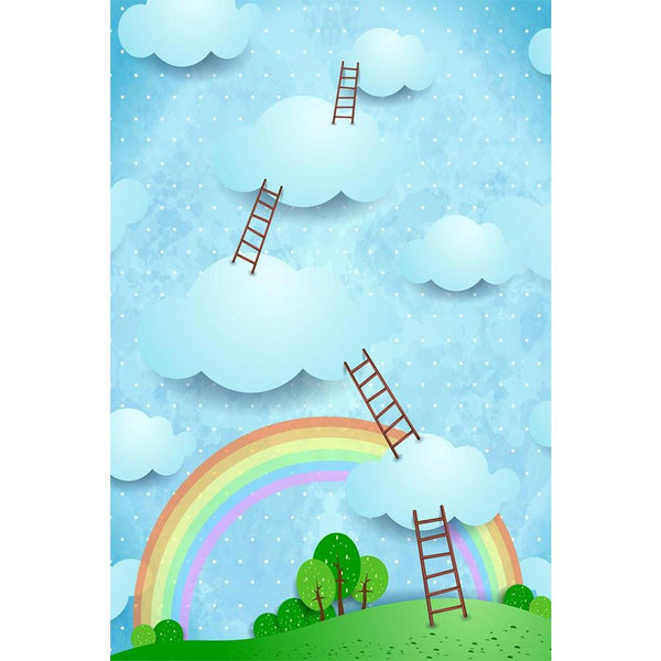 Climbing To The Sky Unframed Paper Poster-Paper Posters Unframed-POS_UN-IC 5003183 IC 5003183, Animated Cartoons, Art and Paintings, Caricature, Cartoons, Digital, Digital Art, Fantasy, God Ram, Graphic, Hinduism, Illustrations, Landscapes, Mountains, Nature, Panorama, Rural, Scenic, Seasons, Surrealism, climbing, to, the, sky, unframed, paper, wall, poster, art, ascend, balloon, cartoon, climb, cloud, cloudscape, countryside, dream, fairy, fairytale, fantastic, field, fly, flying, garden, grass, green, hil