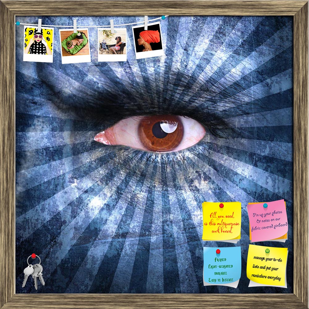 ArtzFolio Human Face Covered With Blue Stripes Printed Bulletin Board Notice Pin Board Soft Board | Framed-Bulletin Boards Framed-AZSAO25313259BLB_FR_L-Image Code 5003184 Vishnu Image Folio Pvt Ltd, IC 5003184, ArtzFolio, Bulletin Boards Framed, Conceptual, Portraits, Photography, human, face, covered, with, blue, stripes, printed, bulletin, board, notice, pin, soft, framed, god, eye, paint, man, religion, religious, symbol, christians, painted, brown, background, texture, textured, abstract, abstraction, c