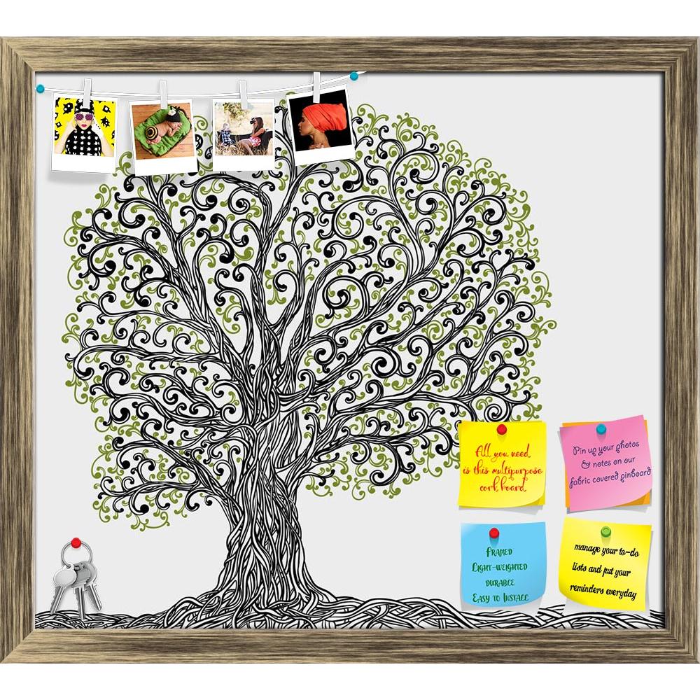 ArtzFolio Spring Graphic Tree With Twisted Roots Printed Bulletin Board Notice Pin Board Soft Board | Framed-Bulletin Boards Framed-AZSAO25495745BLB_FR_L-Image Code 5003201 Vishnu Image Folio Pvt Ltd, IC 5003201, ArtzFolio, Bulletin Boards Framed, Floral, Digital Art, spring, graphic, tree, with, twisted, roots, printed, bulletin, board, notice, pin, soft, framed, pin up board, push pin board, extra large cork board, big pin board, notice board, small bulletin board, cork board, wall notice board, giant cor