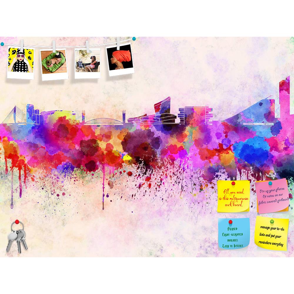 ArtzFolio Manchester Skyline, England, UK Printed Bulletin Board Notice Pin Board Soft Board | Frameless-Bulletin Boards Frameless-AZSAO25779658BLB_FL_L-Image Code 5003222 Vishnu Image Folio Pvt Ltd, IC 5003222, ArtzFolio, Bulletin Boards Frameless, Places, Fine Art Reprint, manchester, skyline, england, uk, printed, bulletin, board, notice, pin, soft, frameless, watercolor, background, united, kingdom, europe, abstract, paint, color, splash, colorful, art, texture, grunge, paper, ink, illustration, bright,