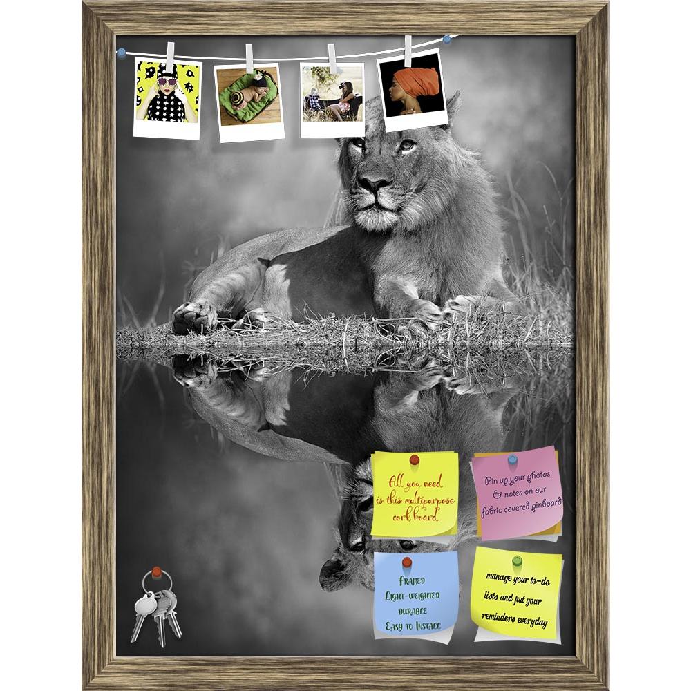 ArtzFolio Lion D4 Printed Bulletin Board Notice Pin Board Soft Board | Framed-Bulletin Boards Framed-AZSAO25853858BLB_FR_L-Image Code 5003237 Vishnu Image Folio Pvt Ltd, IC 5003237, ArtzFolio, Bulletin Boards Framed, Animals, Photography, lion, d4, printed, bulletin, board, notice, pin, soft, framed, black, white, image, reflection, water, stock, africa, african, animal, baby, big, bush, conservation, endangered, large, luangwa, mammal, mother, nature, park, refreshing, reserve, safari, small, south, strong