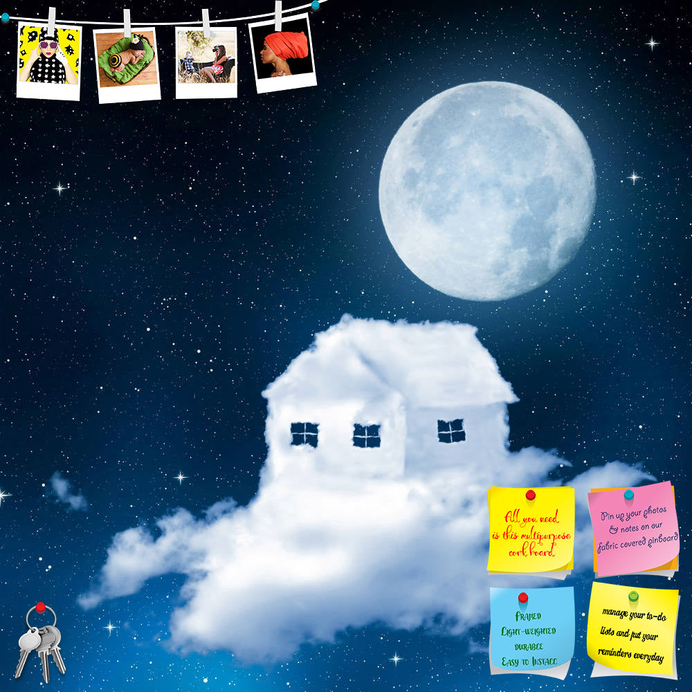 ArtzFolio Fantasy House With Clouds Printed Bulletin Board Notice Pin Board Soft Board | Frameless-Bulletin Boards Frameless-AZSAO25857642BLB_FL_L-Image Code 5003239 Vishnu Image Folio Pvt Ltd, IC 5003239, ArtzFolio, Bulletin Boards Frameless, Conceptual, Kids, Digital Art, fantasy, house, with, clouds, printed, bulletin, board, notice, pin, soft, frameless, the, night, sky, moon, pin up board, push pin board, extra large cork board, big pin board, notice board, small bulletin board, cork board, wall notice