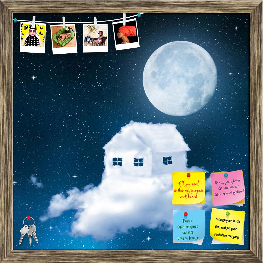 ArtzFolio Fantasy House With Clouds Printed Bulletin Board Notice Pin Board Soft Board | Framed-Bulletin Boards Framed-AZSAO25857642BLB_FR_L-Image Code 5003239 Vishnu Image Folio Pvt Ltd, IC 5003239, ArtzFolio, Bulletin Boards Framed, Conceptual, Kids, Digital Art, fantasy, house, with, clouds, printed, bulletin, board, notice, pin, soft, framed, the, night, sky, moon, pin up board, push pin board, extra large cork board, big pin board, notice board, small bulletin board, cork board, wall notice board, gian