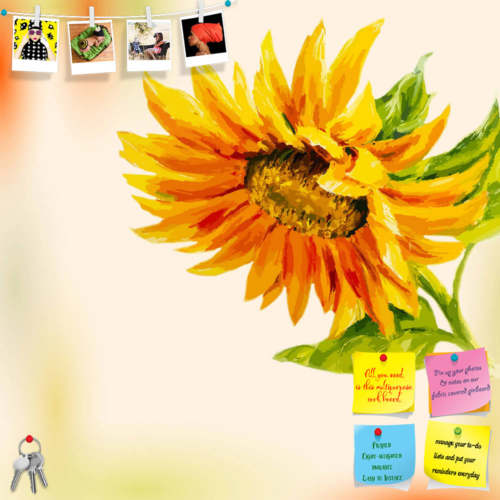 ArtzFolio Sunflower D7 Printed Bulletin Board Notice Pin Board Soft Board | Frameless-Bulletin Boards Frameless-AZSAO25960311BLB_FL_L-Image Code 5003247 Vishnu Image Folio Pvt Ltd, IC 5003247, ArtzFolio, Bulletin Boards Frameless, Floral, Fine Art Reprint, sunflower, d7, printed, bulletin, board, notice, pin, soft, frameless, oil, painting, greeting, card, pin up board, push pin board, extra large cork board, big pin board, notice board, small bulletin board, cork board, wall notice board, giant cork board,