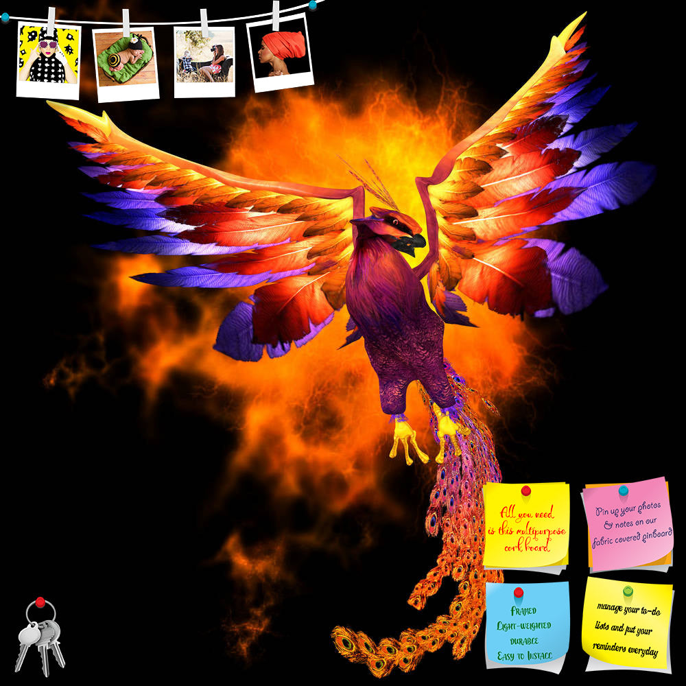 ArtzFolio Phoenix Bird Printed Bulletin Board Notice Pin Board Soft Board | Frameless-Bulletin Boards Frameless-AZSAO26012129BLB_FL_L-Image Code 5003253 Vishnu Image Folio Pvt Ltd, IC 5003253, ArtzFolio, Bulletin Boards Frameless, Birds, Fantasy, Digital Art, phoenix, bird, printed, bulletin, board, notice, pin, soft, frameless, the, firebird, avian, life, mythical, myth, mythology, reborn, renewal, fire, ashes, regeneration, symbol, resurrection, long-lived, wildfowl, fowl, colorful, feathers, flight, fly,