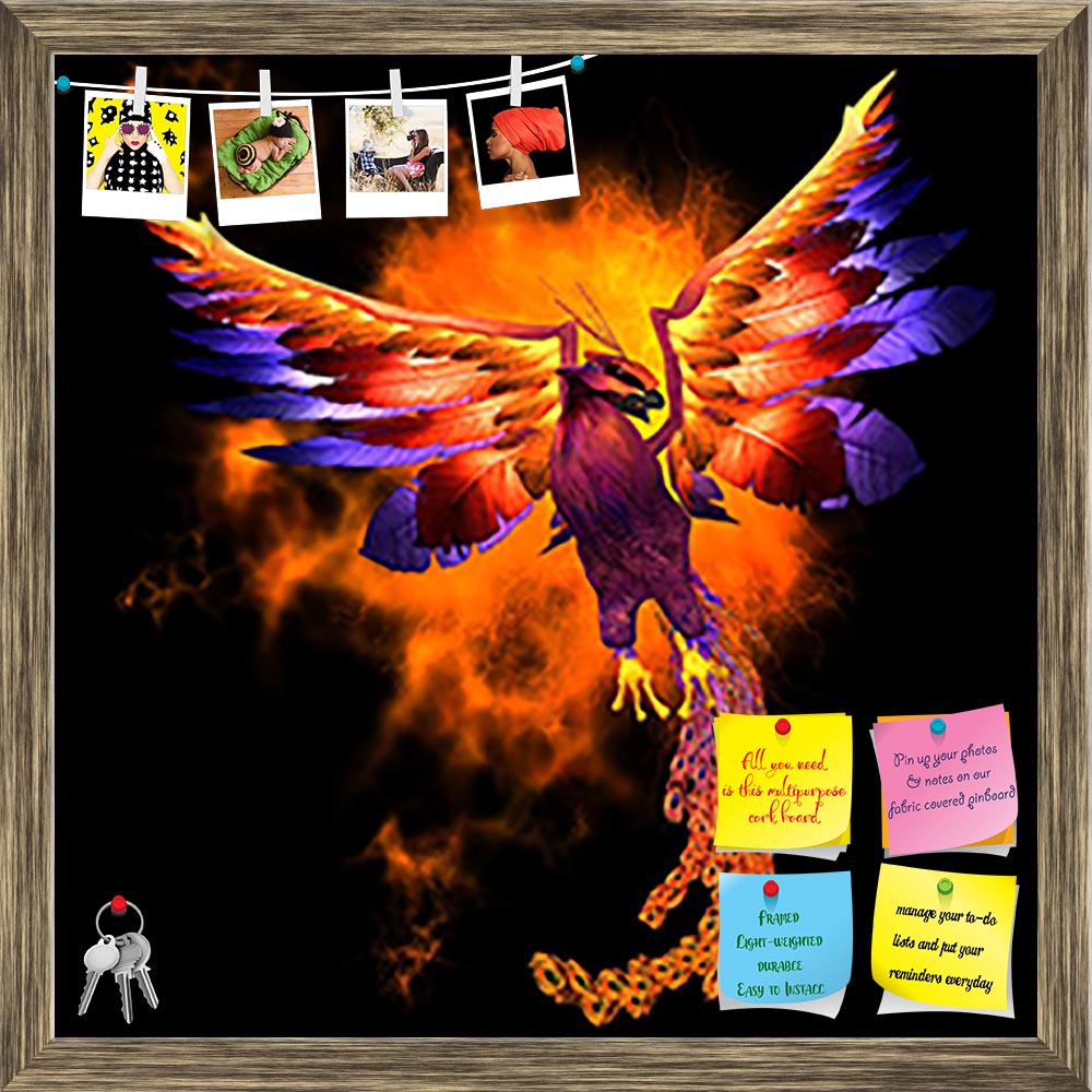 ArtzFolio Phoenix Bird Printed Bulletin Board Notice Pin Board Soft Board | Framed-Bulletin Boards Framed-AZSAO26012129BLB_FR_L-Image Code 5003253 Vishnu Image Folio Pvt Ltd, IC 5003253, ArtzFolio, Bulletin Boards Framed, Birds, Fantasy, Digital Art, phoenix, bird, printed, bulletin, board, notice, pin, soft, framed, the, firebird, avian, life, mythical, myth, mythology, reborn, renewal, fire, ashes, regeneration, symbol, resurrection, long-lived, wildfowl, fowl, colorful, feathers, flight, fly, wing, speci