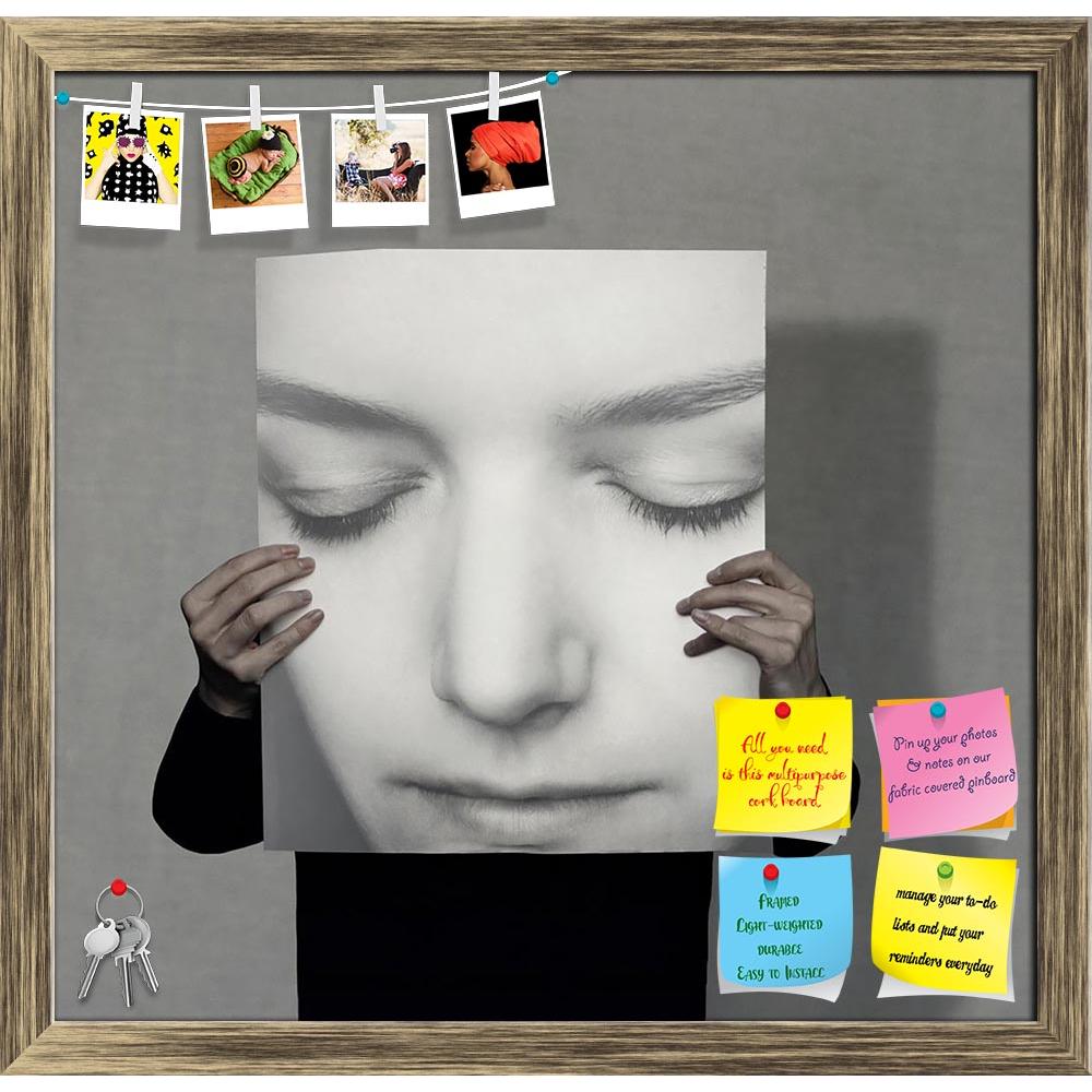 ArtzFolio Abstract Artwork D159 Printed Bulletin Board Notice Pin Board Soft Board | Framed-Bulletin Boards Framed-AZSAO26070442BLB_FR_L-Image Code 5003261 Vishnu Image Folio Pvt Ltd, IC 5003261, ArtzFolio, Bulletin Boards Framed, Portraits, Photography, abstract, artwork, d159, printed, bulletin, board, notice, pin, soft, framed, person, who, holds, large, female, portrait, grey, background, face, art, artistic, unique, uniqueness, hand, half, length, huge, big, shadow, concept, conceptual, illustrative, i