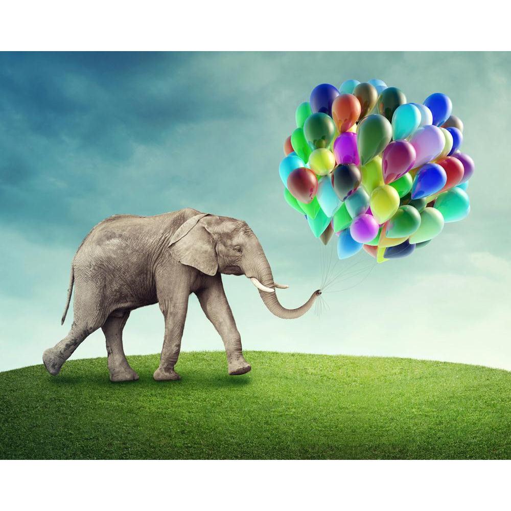 Elephant Canvas Painting Synthetic Frame-Paintings MDF Framing-AFF_FR-IC 5003262 IC 5003262, Birthday, Fantasy, Nature, Scenic, Signs and Symbols, Surrealism, Symbols, elephant, canvas, painting, synthetic, frame, alone, apology, balloon, blue, colorful, dark, dreams, dreamy, excuse, fairy, fairytale, fog, friend, grass, green, imagination, imagine, magic, mammal, meadow, mysterious, mystery, sad, single, sky, story, surreal, symbol, tale, wild, artzfolio, wall decor for living room, wall frames for living 