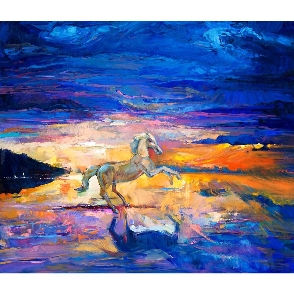 Abstract Artwork Of A Beautiful Blue Horse Canvas Painting Synthetic Frame-Paintings MDF Framing-AFF_FR-IC 5003266 IC 5003266, Abstract Expressionism, Abstracts, Ancient, Animals, Art and Paintings, Black and White, Drawing, Historical, Illustrations, Individuals, Landscapes, Medieval, Modern Art, Nature, Paintings, Pets, Portraits, Rural, Scenic, Semi Abstract, Vintage, White, abstract, artwork, of, a, beautiful, blue, horse, canvas, painting, synthetic, frame, animal, arabian, art, artistic, background, b