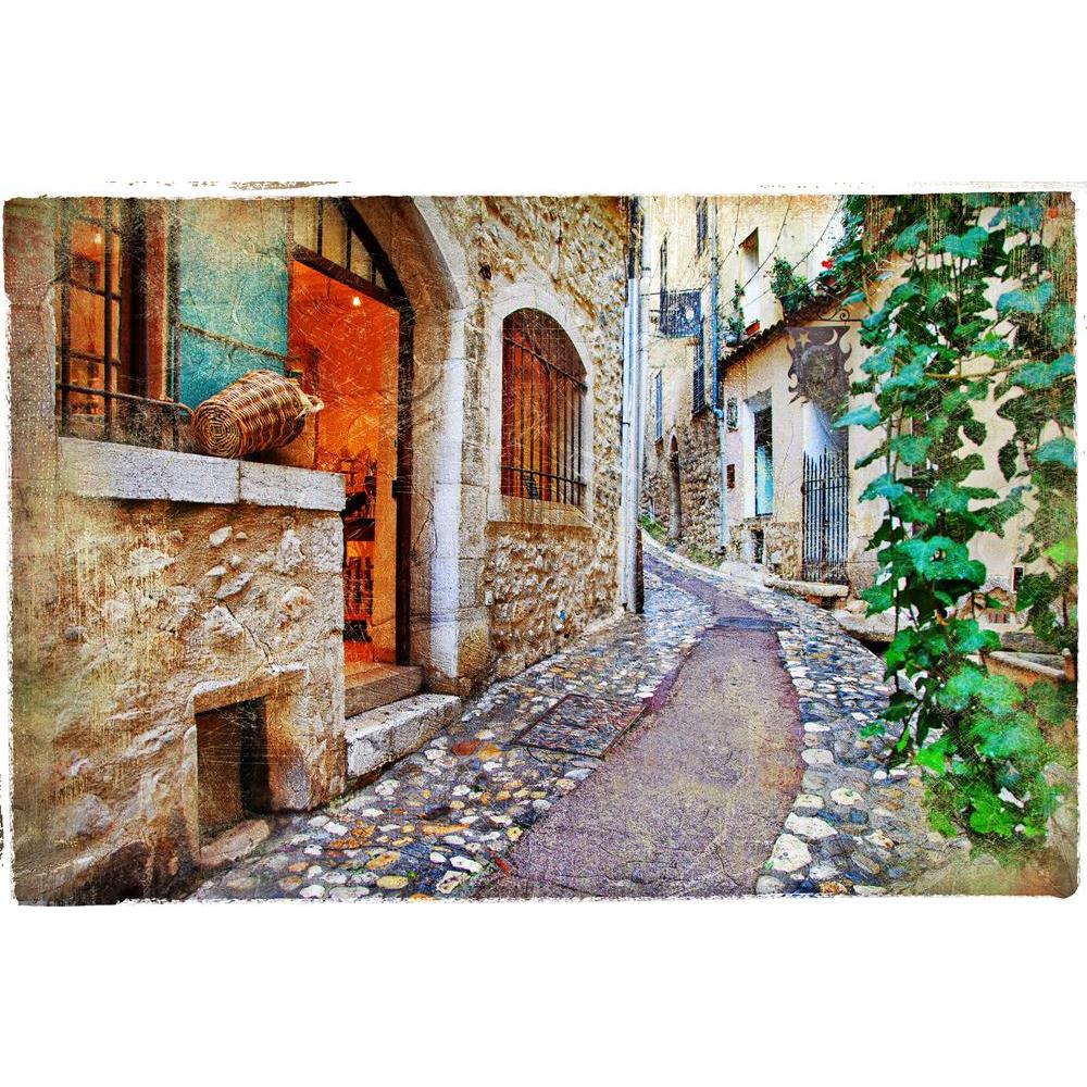 Charming Streets Of French Villages Canvas Painting Synthetic Frame-Paintings MDF Framing-AFF_FR-IC 5003269 IC 5003269, Ancient, Architecture, Art and Paintings, Automobiles, Botanical, Cities, City Views, Countries, Culture, Ethnic, Floral, Flowers, French, Historical, Marble and Stone, Medieval, Nature, Retro, Traditional, Transportation, Travel, Tribal, Vehicles, Vintage, World Culture, charming, streets, of, villages, canvas, painting, synthetic, frame, art, artistic, artwork, backstreet, brick, buildin