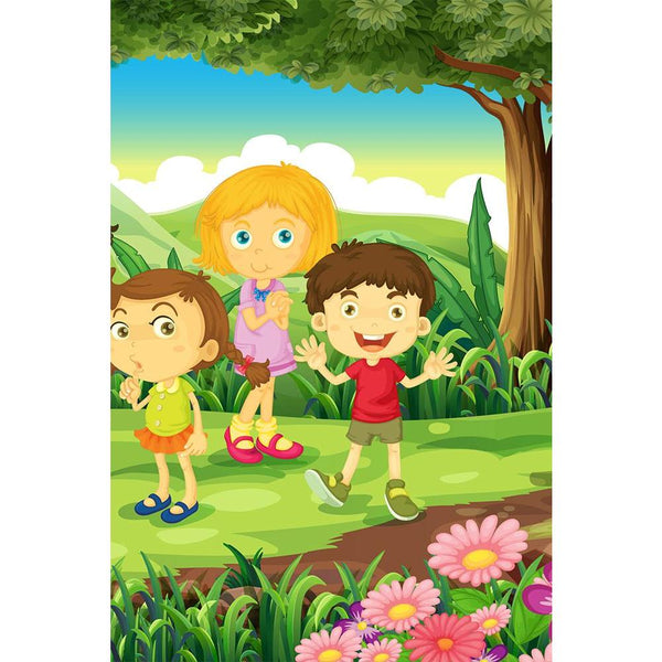 Kids At The Forest Unframed Paper Poster-Paper Posters Unframed-POS_UN-IC 5003271 IC 5003271, Animated Cartoons, Baby, Black and White, Botanical, Caricature, Cartoons, Children, Digital, Digital Art, Drawing, Floral, Flowers, Graphic, Illustrations, Kids, Landscapes, Mountains, Nature, People, Scenic, White, Wooden, at, the, forest, unframed, paper, wall, poster, blue, boys, branches, brown, cartoon, clouds, female, gentlemen, gift, girls, grass, green, ground, hills, humans, illustration, image, jungle, l