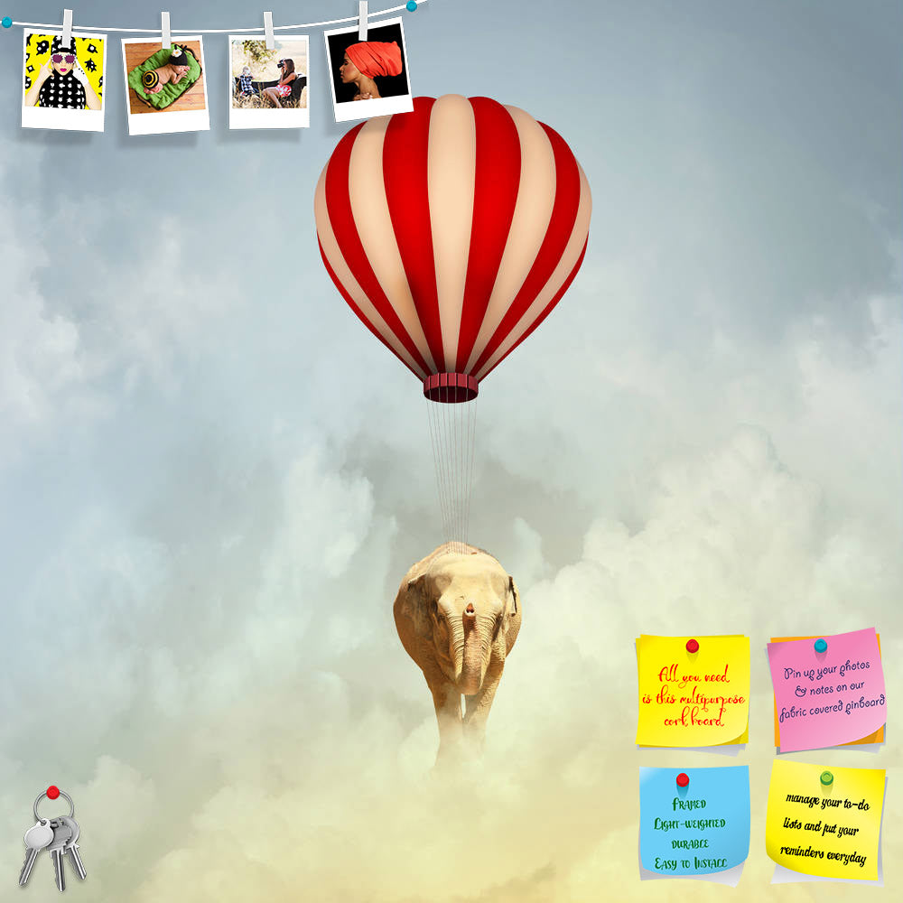 ArtzFolio Elephant Flying In Sky Printed Bulletin Board Notice Pin Board Soft Board | Frameless-Bulletin Boards Frameless-AZSAO26276188BLB_FL_L-Image Code 5003275 Vishnu Image Folio Pvt Ltd, IC 5003275, ArtzFolio, Bulletin Boards Frameless, Animals, Conceptual, Kids, Digital Art, elephant, flying, in, sky, printed, bulletin, board, notice, pin, soft, frameless, colorful, aerostat, animal, fly, aerial, air, circus, imagination, balloon, art, big, cloud, color, cool, zoo, daydream, dream, ease, safari, fairy,