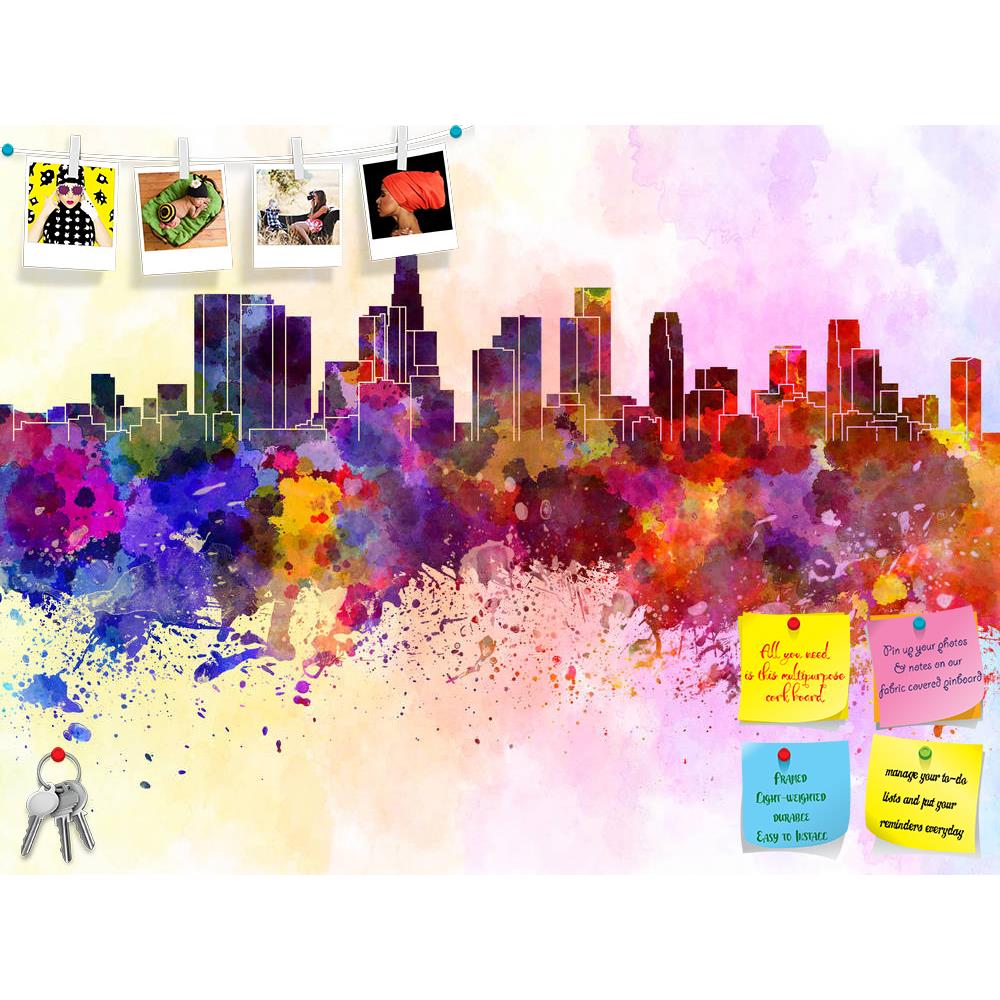 ArtzFolio Los Angeles Skyline, USA Printed Bulletin Board Notice Pin Board Soft Board | Frameless-Bulletin Boards Frameless-AZSAO26367702BLB_FL_L-Image Code 5003281 Vishnu Image Folio Pvt Ltd, IC 5003281, ArtzFolio, Bulletin Boards Frameless, Places, Fine Art Reprint, los, angeles, skyline, usa, printed, bulletin, board, notice, pin, soft, frameless, watercolor, background, united, states, california, north, america, abstract, paint, color, splash, colorful, art, texture, grunge, paper, ink, illustration, b