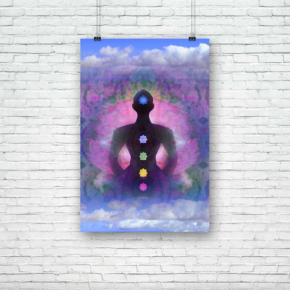 Yoga Lotus Pose D7 Unframed Paper Poster-Paper Posters Unframed-POS_UN-IC 5003284 IC 5003284, Buddhism, Digital, Digital Art, Geometric Abstraction, God Buddha, Graphic, Health, Illustrations, Indian, Nature, People, Religion, Religious, Scenic, Spiritual, Sports, yoga, lotus, pose, d7, unframed, paper, poster, abstraction, aura, background, bamboo, beauty, body, buddha, clouds, decoration, ease, energy, exercise, hand, healing, illustration, india, man, mat, meditation, mystic, peace, quiet, raster, relax,