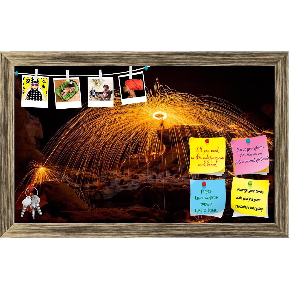 ArtzFolio Fire Show D2 Printed Bulletin Board Notice Pin Board Soft Board | Framed-Bulletin Boards Framed-AZSAO26567166BLB_FR_L-Image Code 5003291 Vishnu Image Folio Pvt Ltd, IC 5003291, ArtzFolio, Bulletin Boards Framed, Abstract, Places, Photography, fire, show, d2, printed, bulletin, board, notice, pin, soft, framed, amazing, night, sam, pan, bok, ubon-ratchathani, north-east, thailand, island, adventure, spark, travel, challenge, yellow, line, life, traditional, culture, curve, strong, circle, awe, ligh